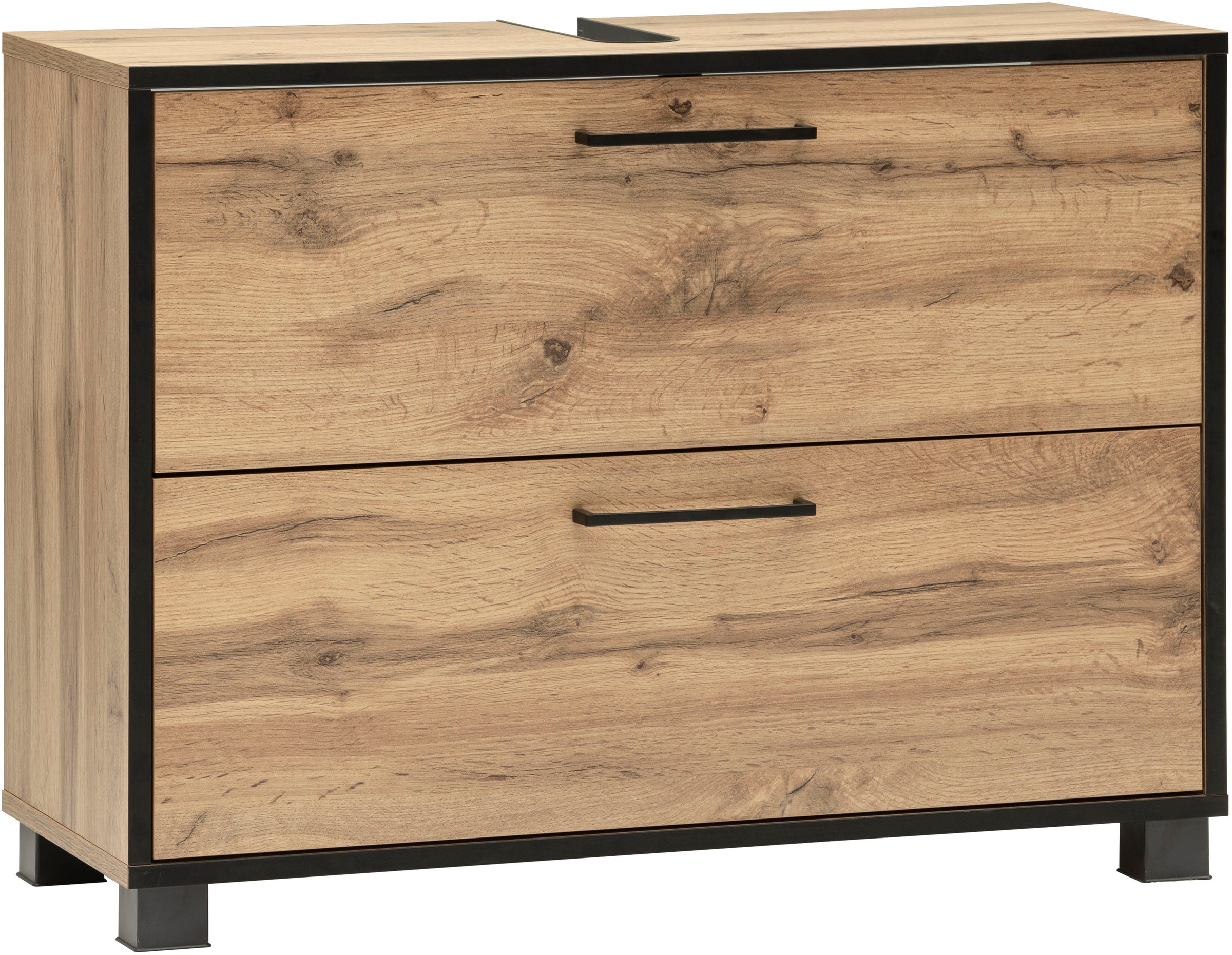 Schildmeyer Waschbeckenunterschrank »MAX, 1 Klappe & 1 Schublade, Breite 80,2 cm, MADE IN GERMANY« 1 Stk. tlg. gedämpfte Liftbeschläge, MADE IN GERMANY