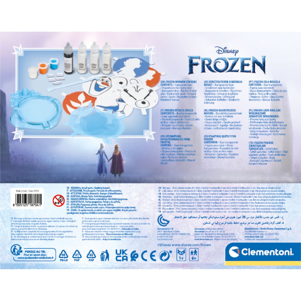 Clementoni® Kreativset »Fensterbilder Frozen 2«, Made in Europe