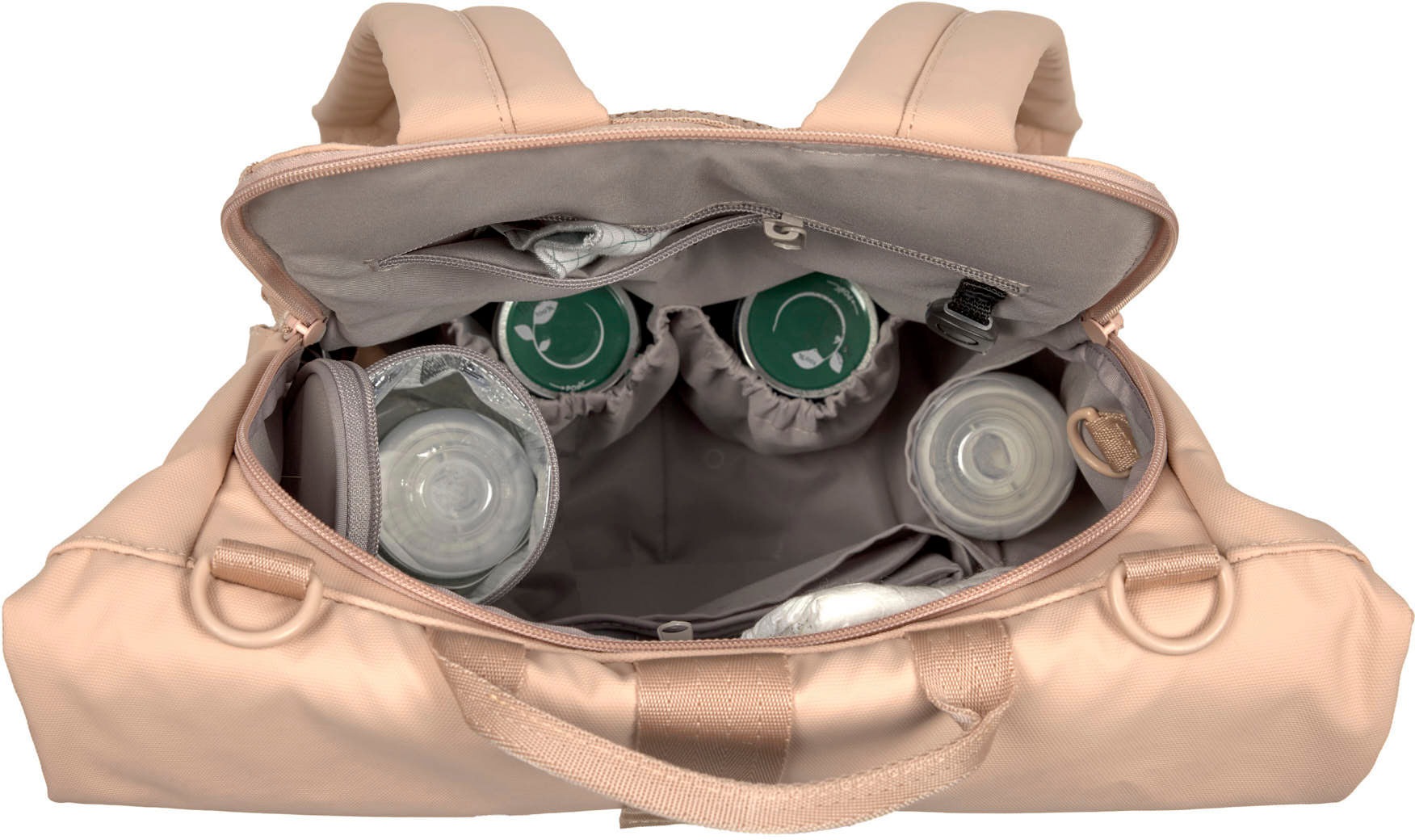 LÄSSIG Wickelrucksack »Green Label, Rolltop Up, peach rose«, vegan; zum Teil aus recyceltem Material