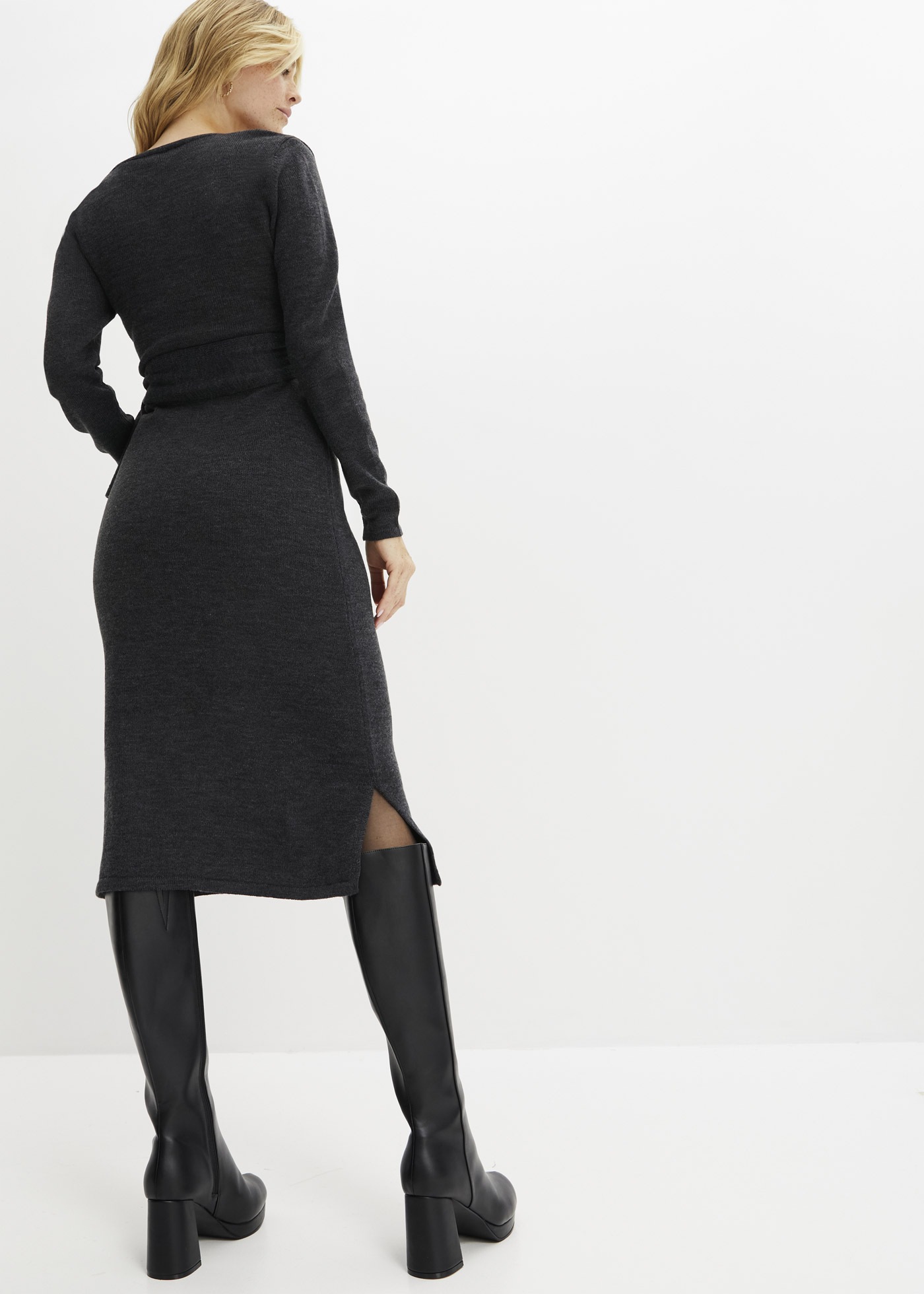 bonprix Strickkleid »Midi-Strickkleid« Midi-Strickkleid