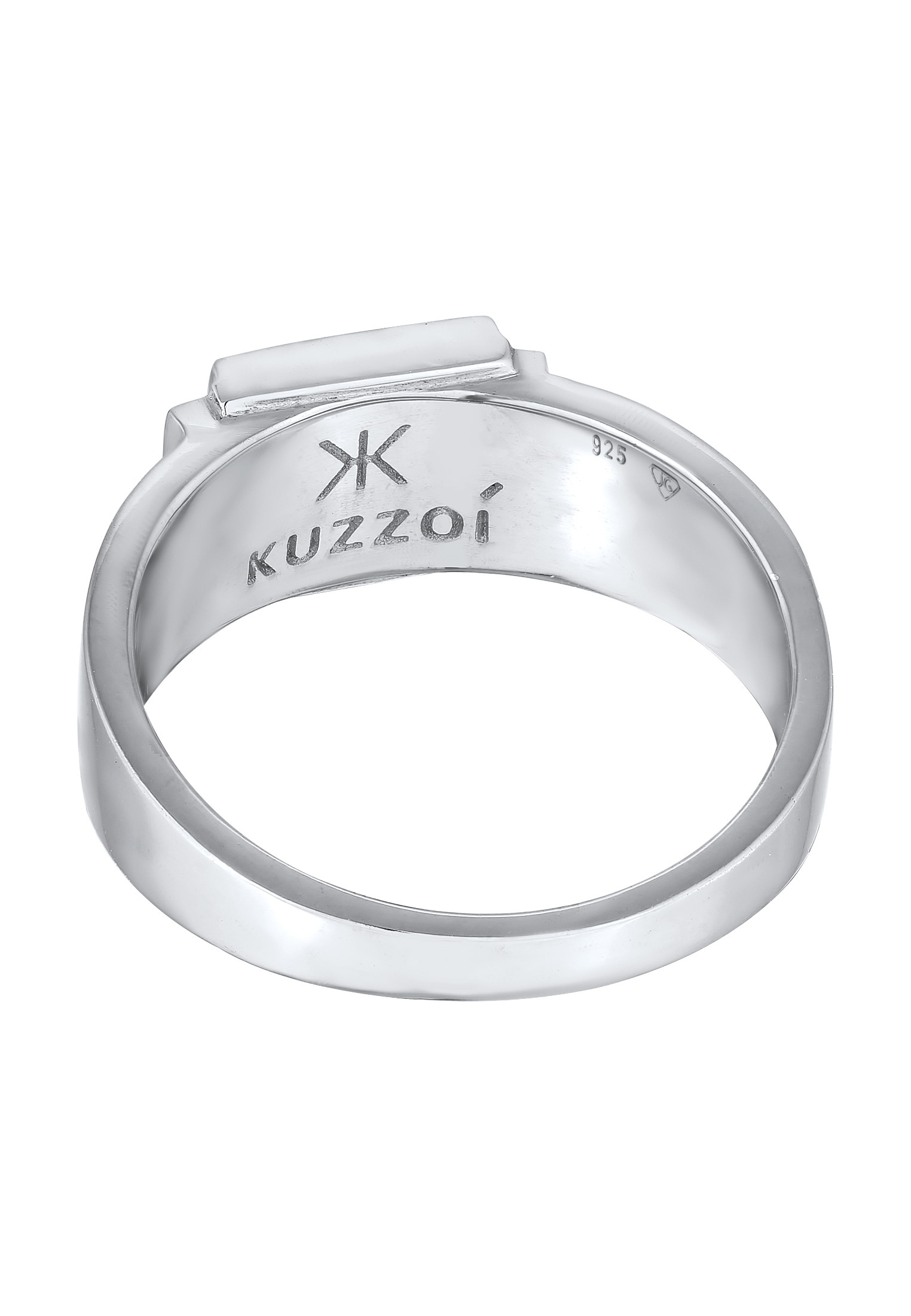 Kuzzoi Siegelring »Ring Herren Siegelring Modern 925 Silber«