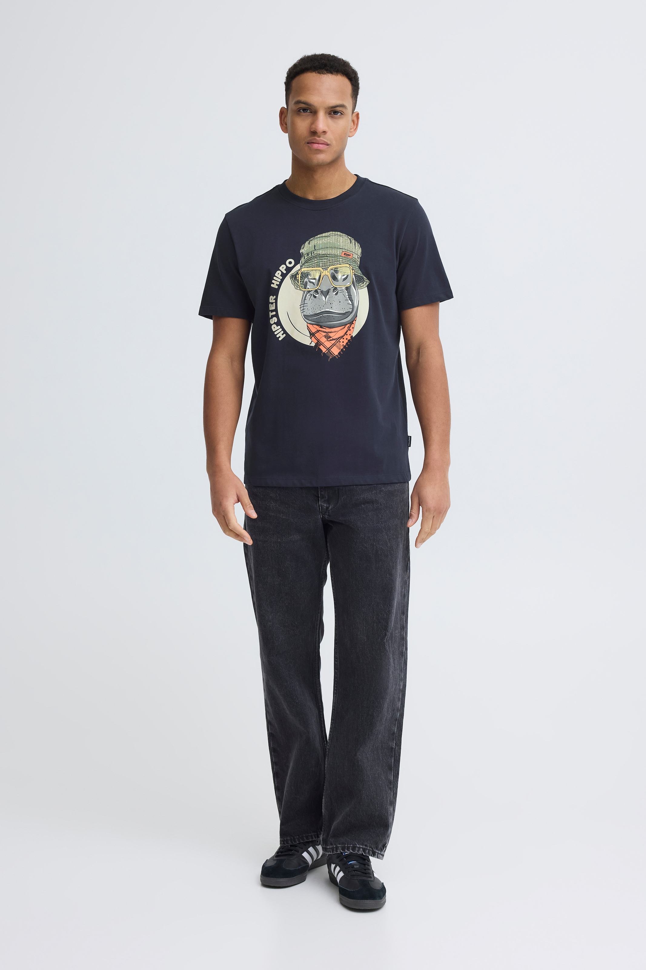 Blend T-Shirt »BHKURT FUNNY GRAPHIC S/S TEE« mit normaler Länge, ohne Verschluss, aus Baumwolle und Single Jersey