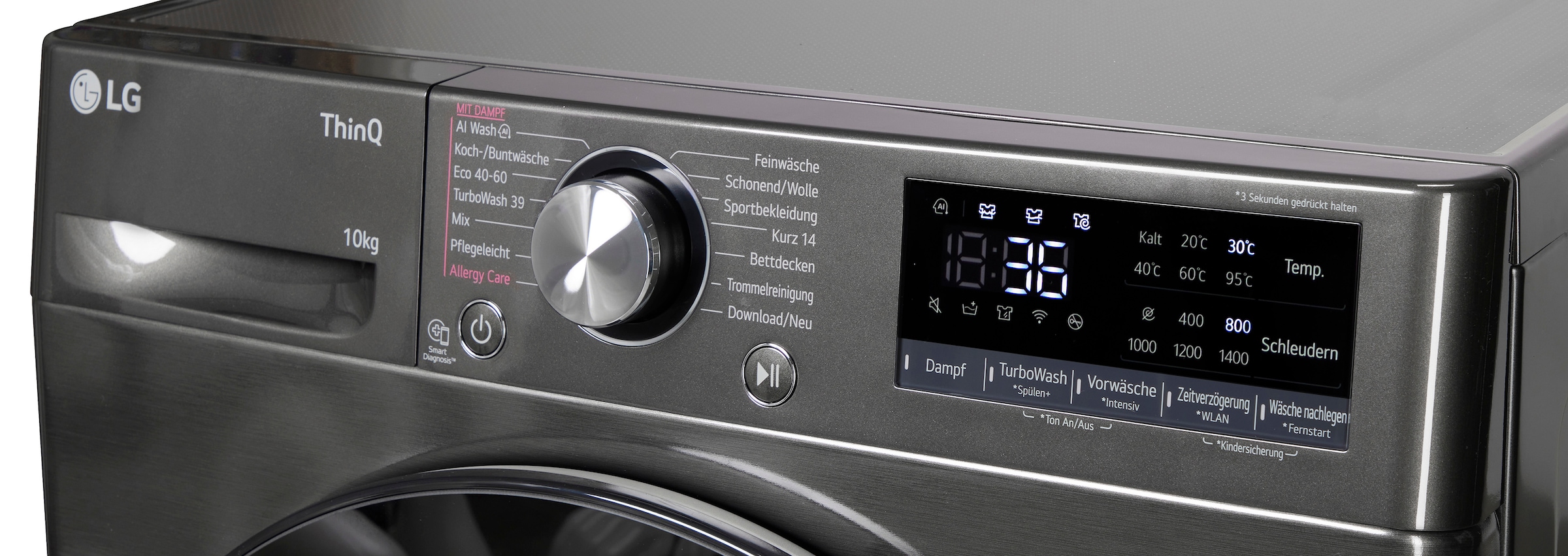 LG Waschmaschine »F4WR700YB« 10 kg 1400 U/min AI Wash, ThinQ App inkl. Programm-Download