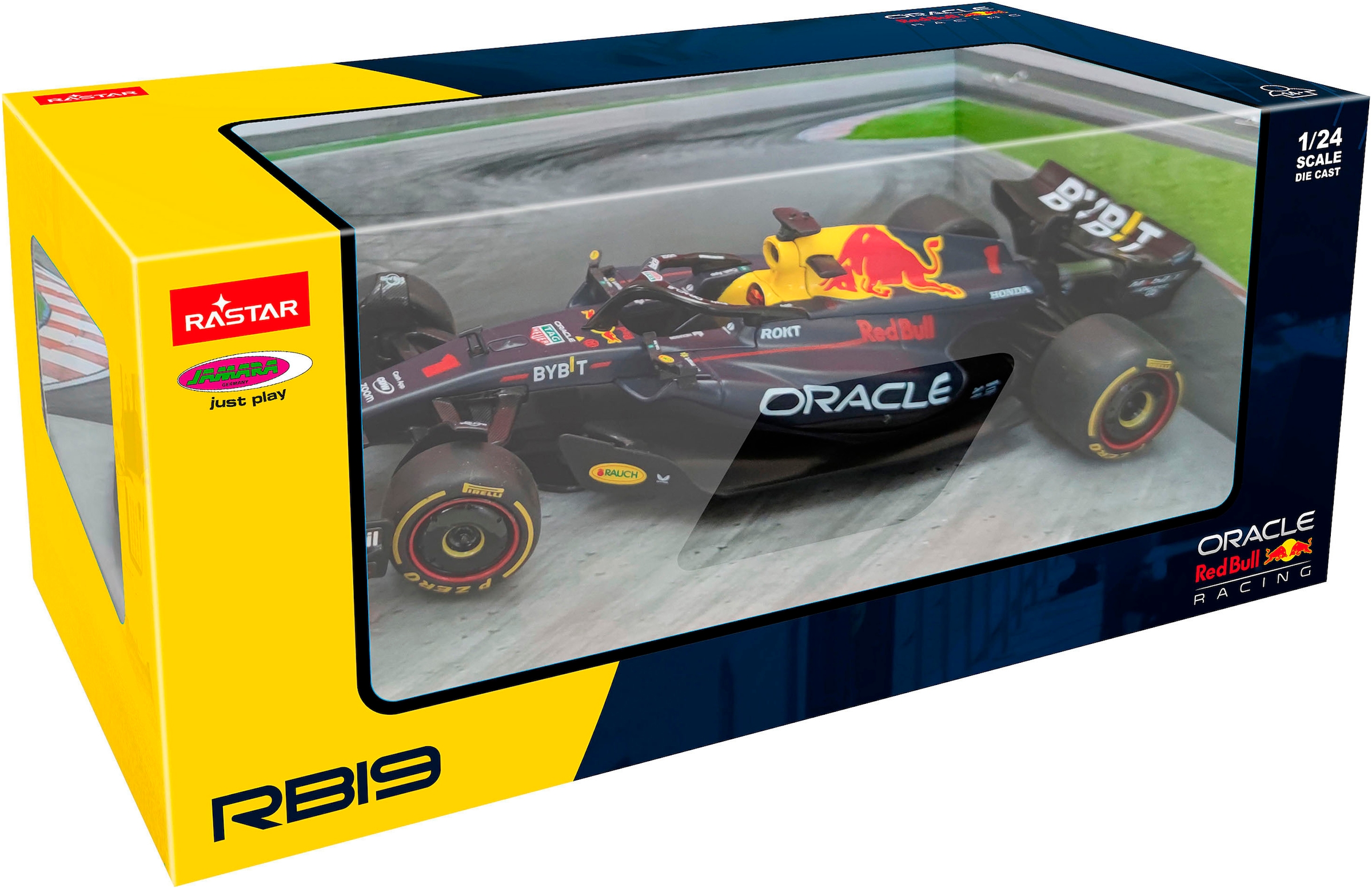 Jamara Modellauto »Oracle Red Bull Racing RB19 Diecast 1:24 dunkelblau«, im Maßstab 1:24, offiziell lizensiert