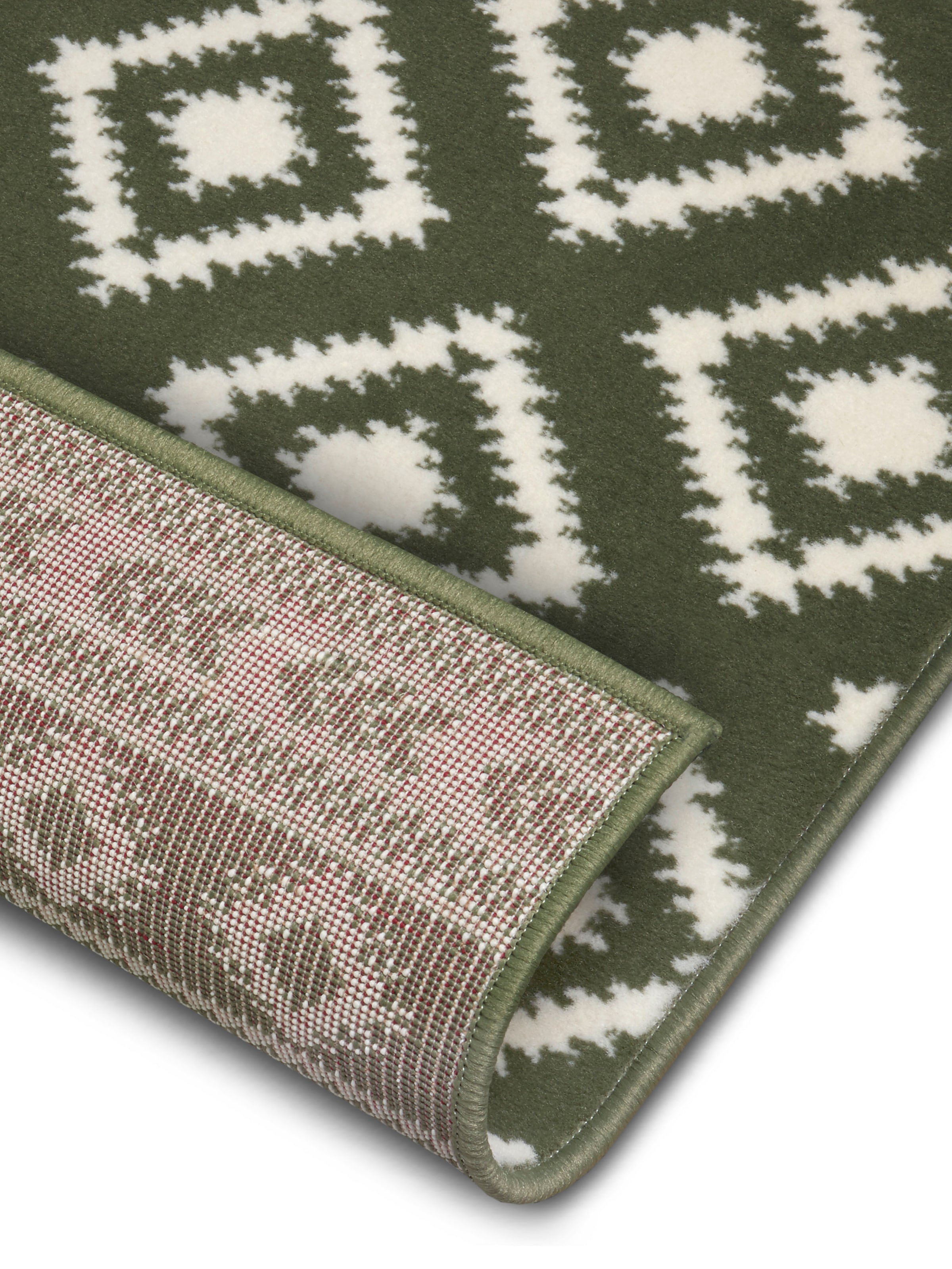 HANSE Home Läufer »Ethno«, rechteckig, 9 mm Höhe, Kurzflor, Velours Haptik, Rauten Muster, Robust, Gekettelt