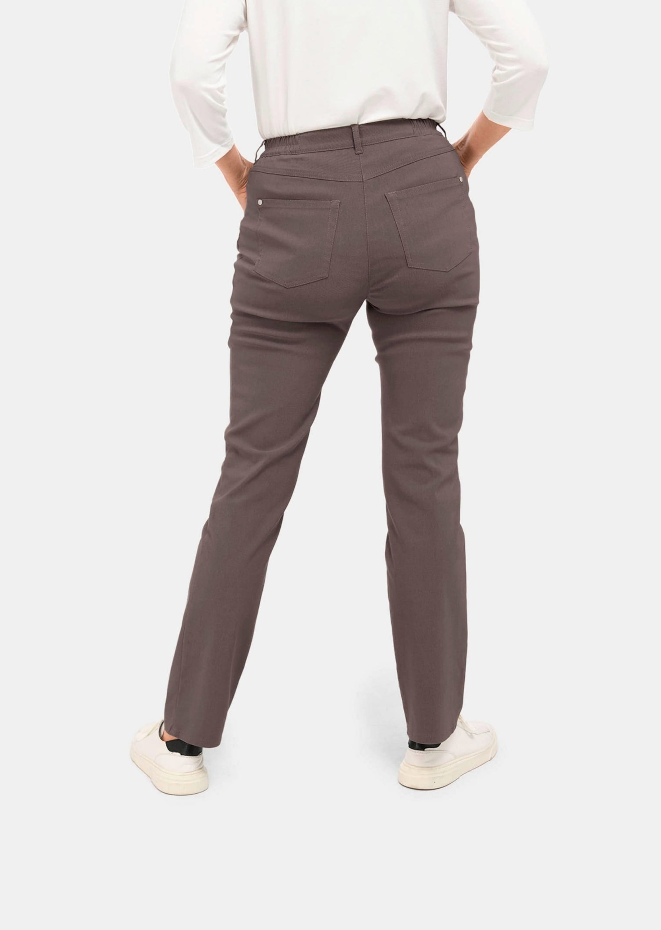 GOLDNER Stoffhose »Kurzgröße Perfekte Super-Stretch-Hose CARLA«