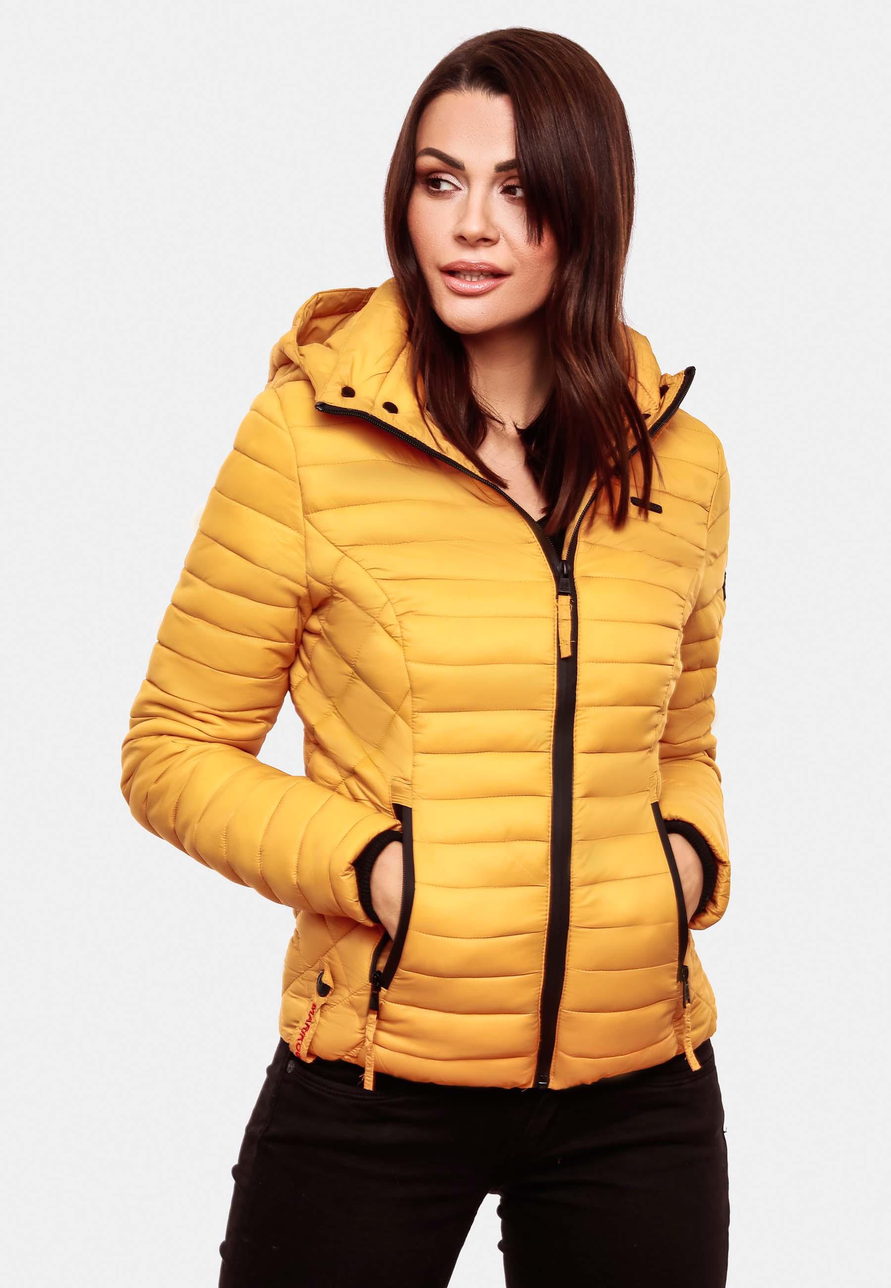 Marikoo Steppjacke »Steppjacke Samtpfote«, mit Kapuze, ultraleichte Übergangsjacke mit Kapuze
