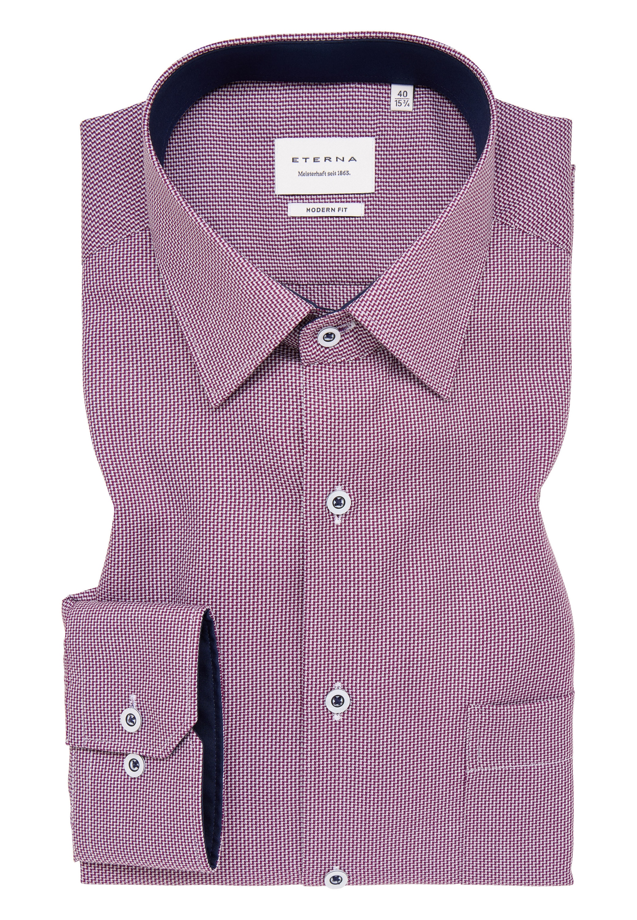 Eterna Langarmhemd »MODERN FIT«, NON IRON (bügelfrei)