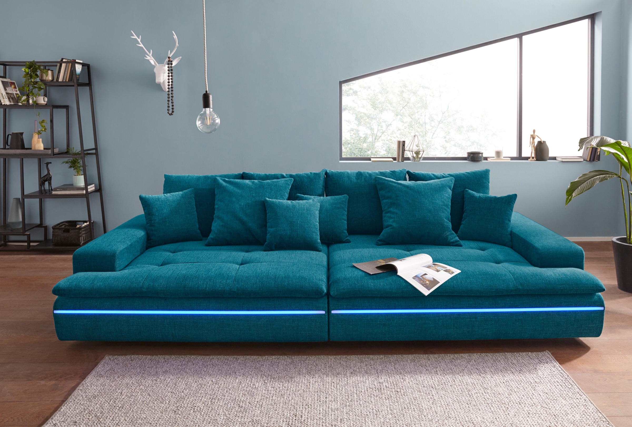 Mr. Couch Big-Sofa »Haiti«, wahlweise mit Kaltschaum (140kg Belastung/Sitz) und AquaClean-Stoff