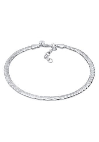 Elli Premium Fußkette »Schlangenkette Flach Elegant 925 Silber« kaufen