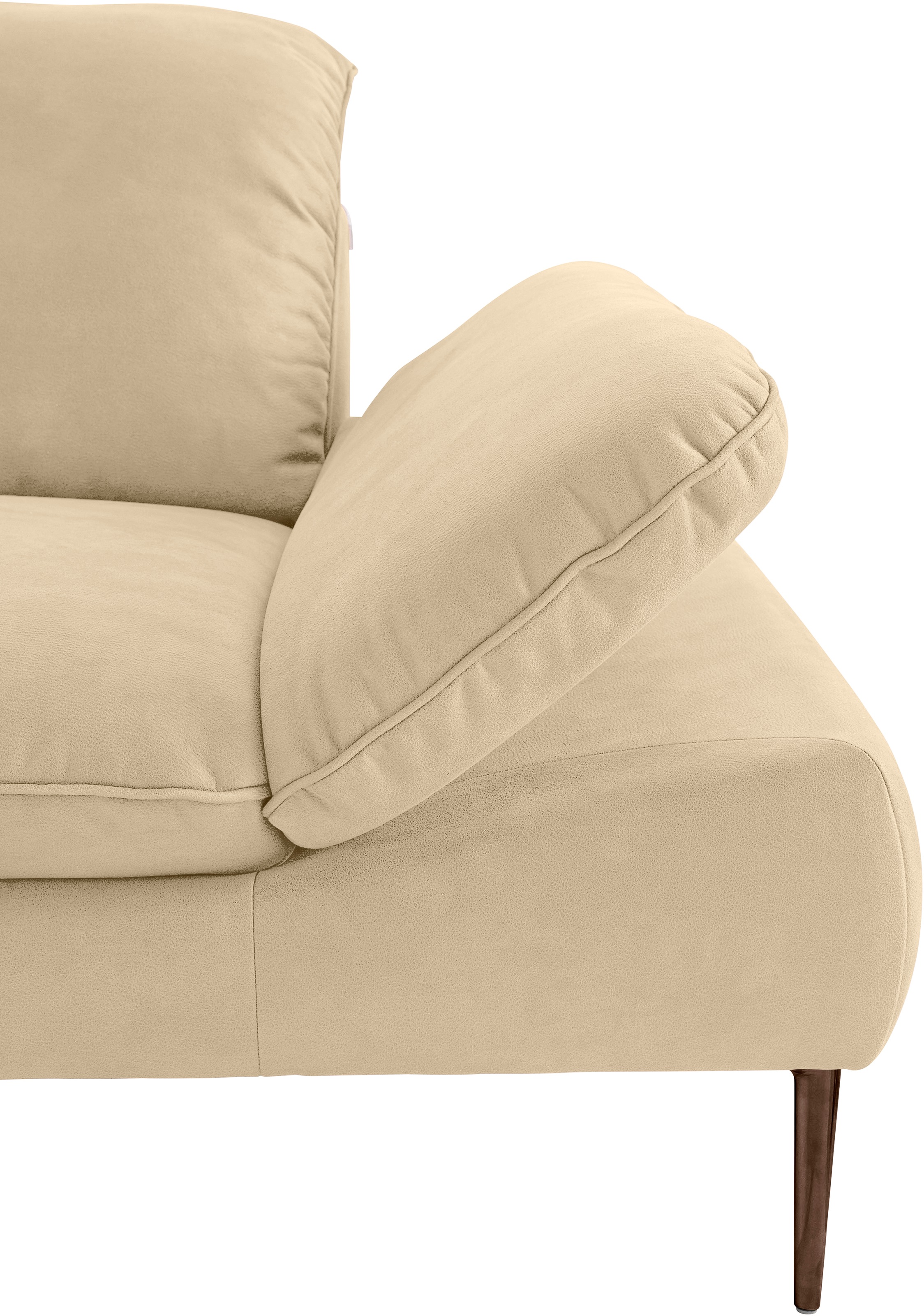 W.SCHILLIG Ecksofa »enjoy&MORE, Designsofa, bequem, elegant und zeitlos, L-Form«, Sitztiefenverstellung, Füße bronze pulverbeschichtet, Breite 340 cm