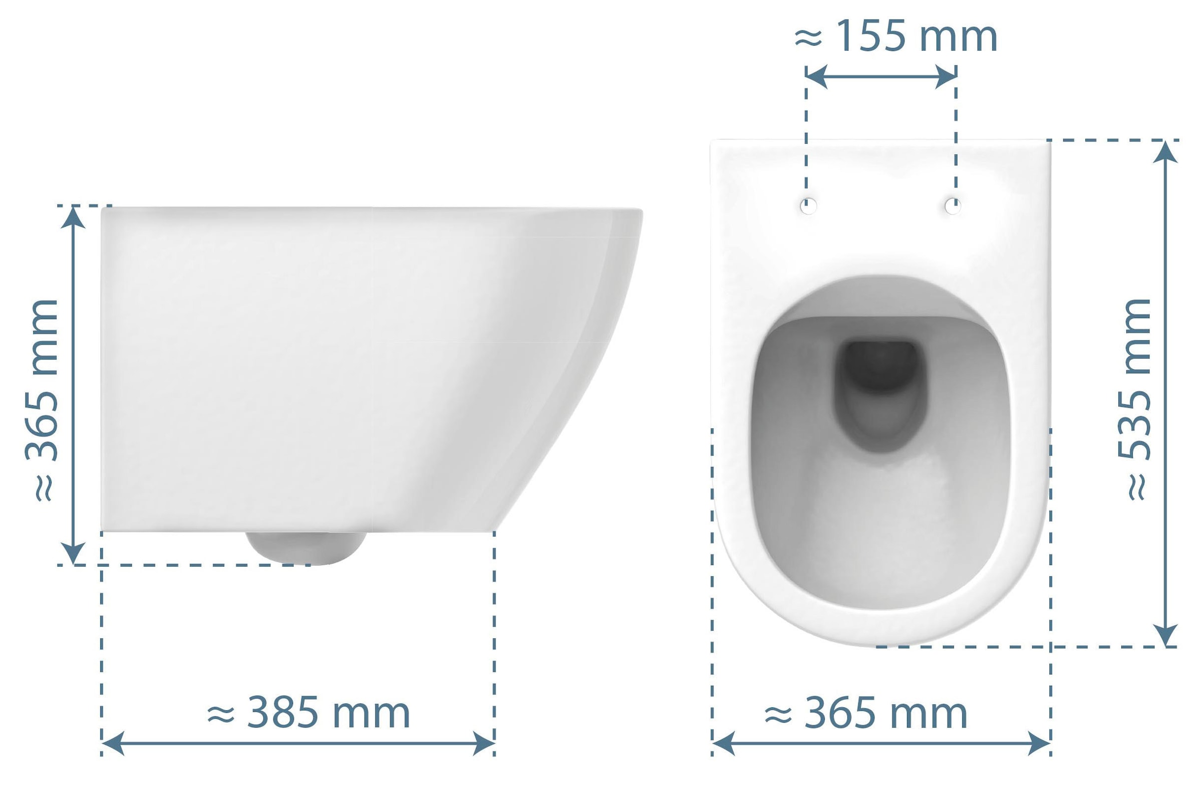 BOWL«, spülrandlos, bestellen »TASSONI OTTO Schütte Tiefspül-WC bei pflegeleicht online