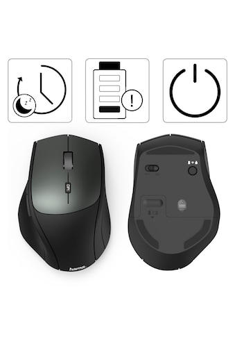 Maus »Optische 6-Tasten-Funkmaus "MW-600", Dual-Modus Mit USB-C/USB-A«
