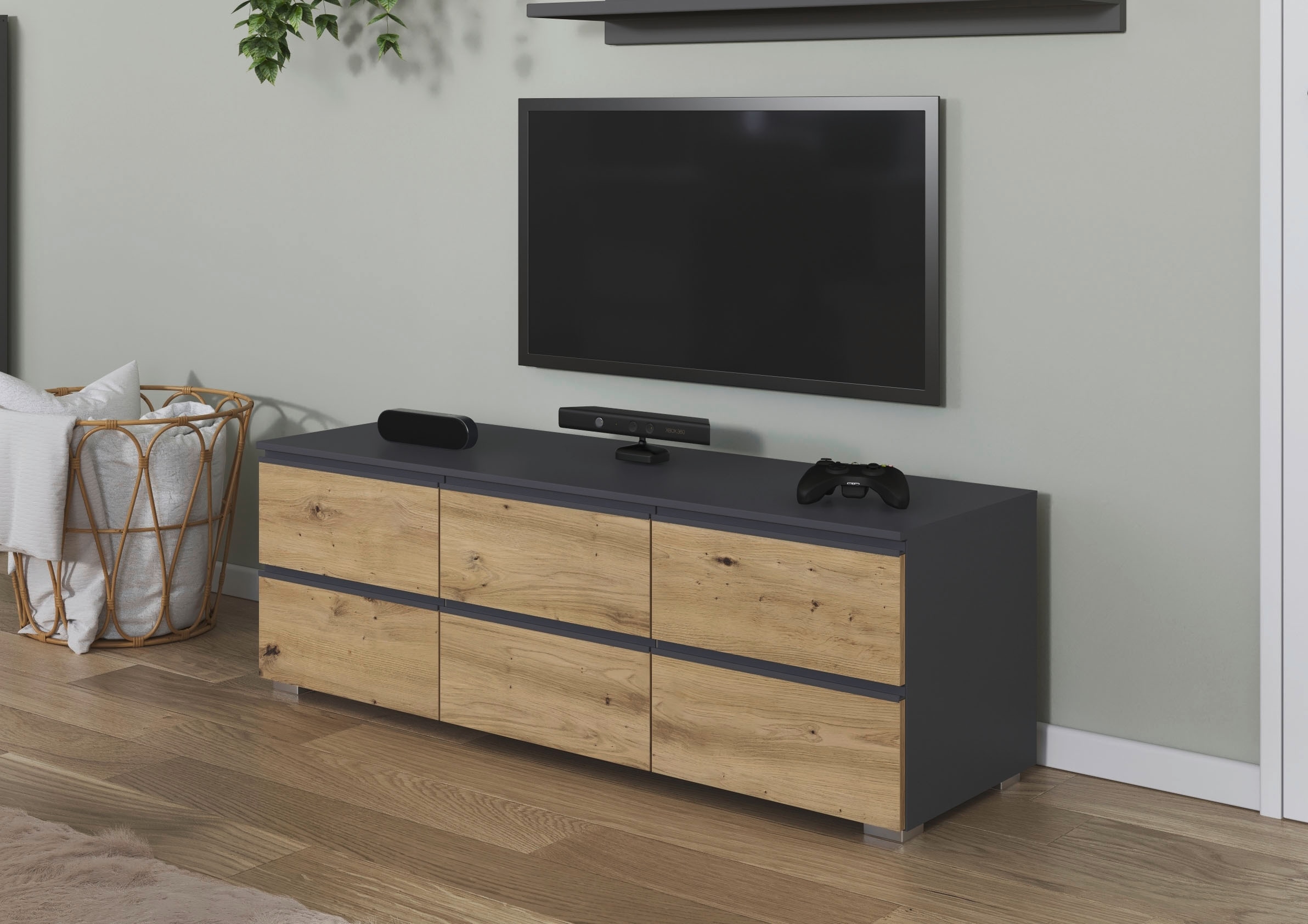 rauch TV-Board »Joel« Breite 80 oder 120 cm,  praktische und geräumige Schubladen MADE IN GERMANY