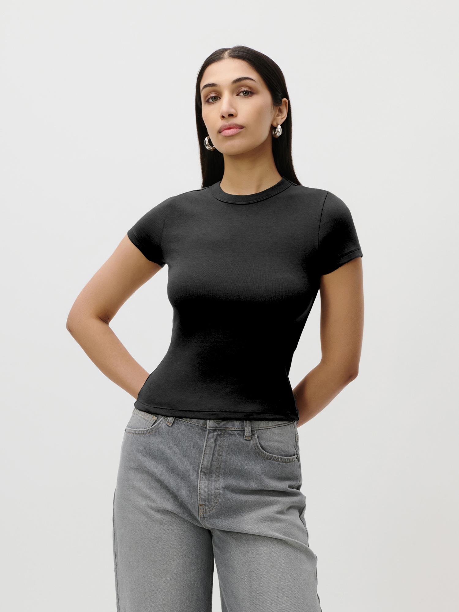LeGer T-Shirt »Ria, LeGer by Lena Gercke« schlicht, slim fit