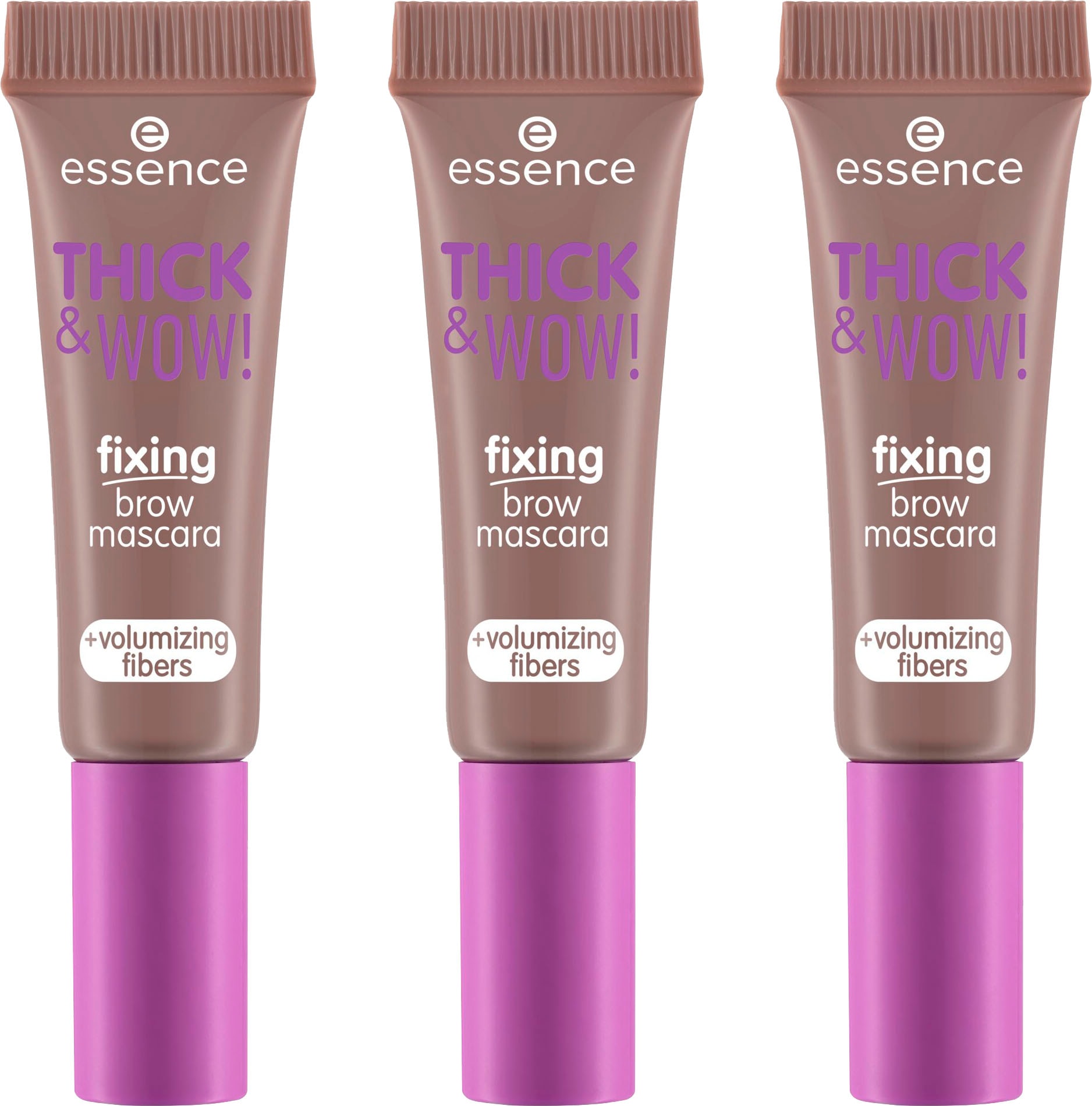 Essence Augenbrauen-Gel »THICK & WOW! fixing brow mascara«, (3 tlg.)