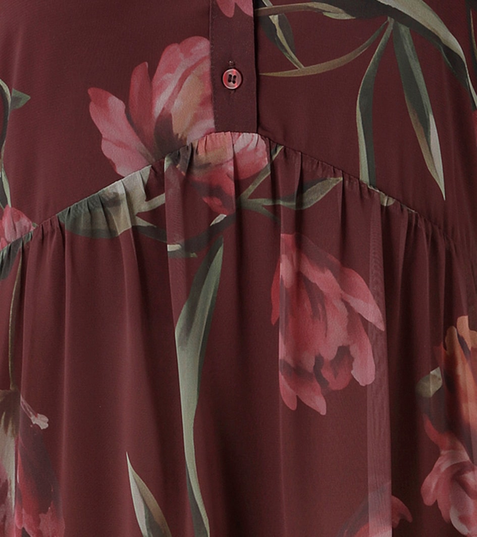 Aniston CASUAL Maxikleid mit großflächigen, farbharmonischen Blumendruck - NEUE KOLLEKTON