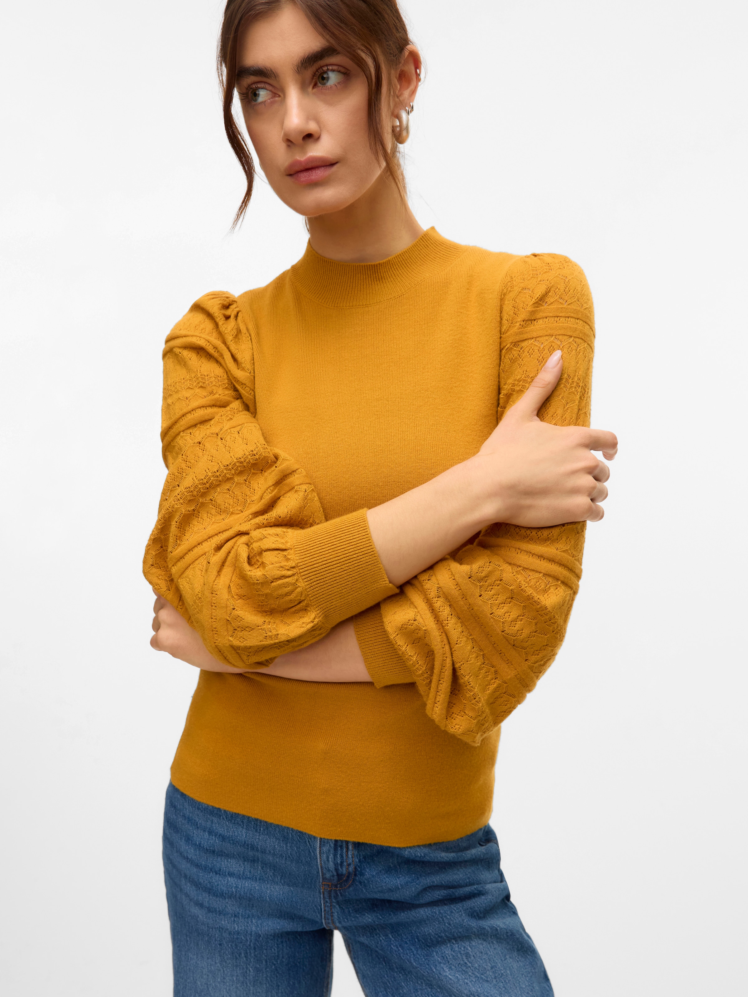 Vero Moda Strickpullover »VMNEWLIMONE LS HIGHNECK PULLOVER BOO«