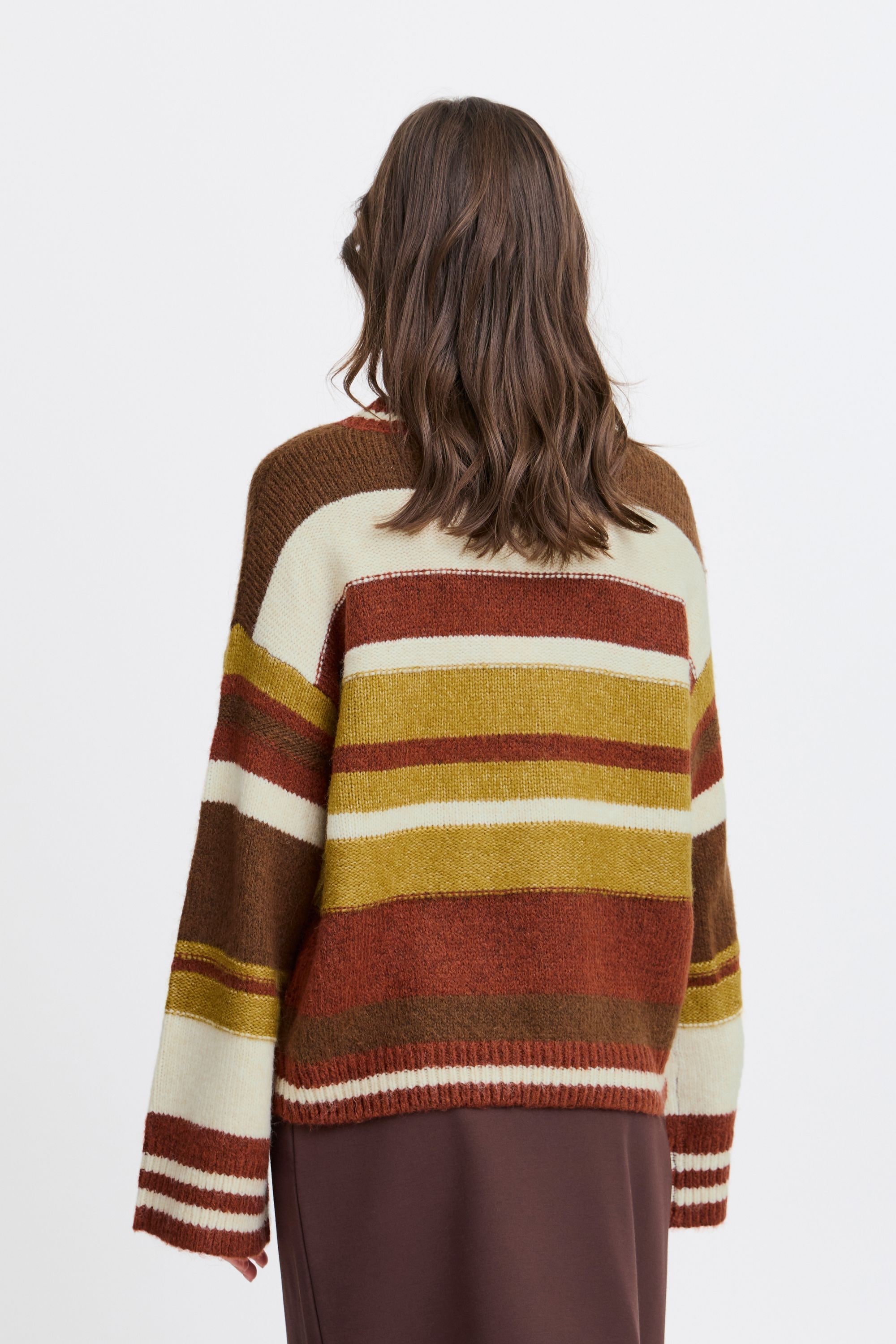 b.young Strickfleece-Pullover »Strickpullover BYOKSANA STRIPED JUMPER -«