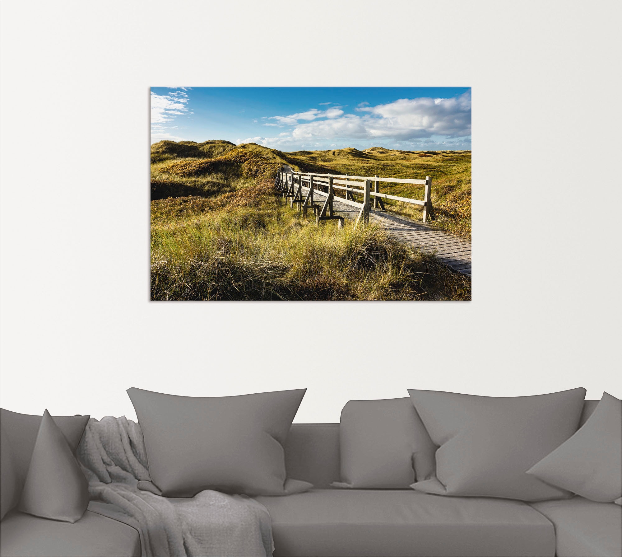 Artland Wandbild »Landschaft in den Dünen Insel Amrum«, Küste, (1 St.), als Alubild, Outdoorbild in verschied. Größen