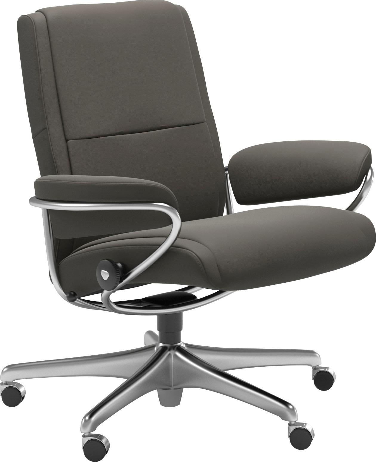 Stressless® Relaxsessel »Paris«, Low Back, mit Home Office Base, Gestell Chrom