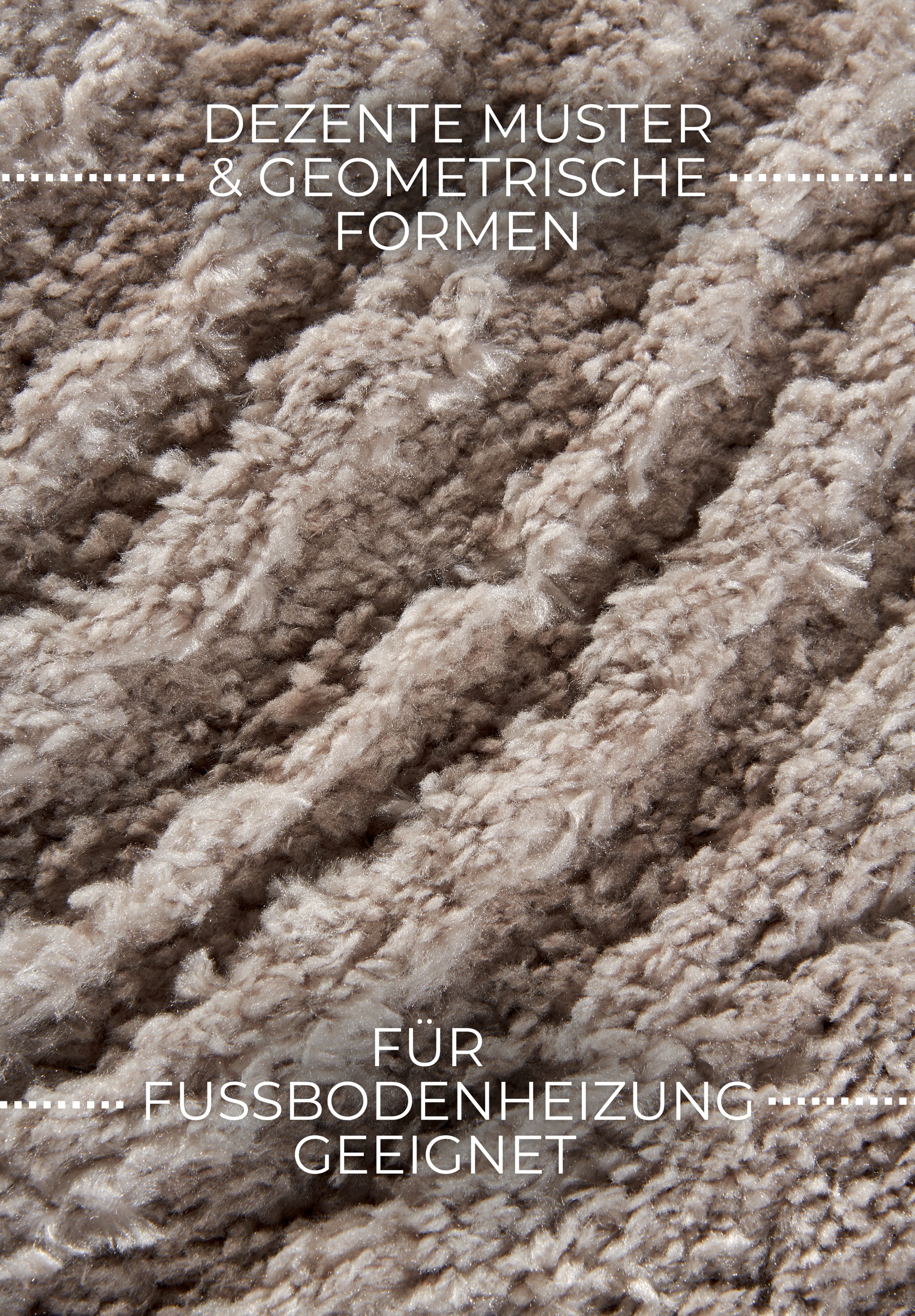 ELLE DECORATION Designteppich »Pigment«, rechteckig, 18 mm Höhe, Hochflor, Shaggy, Läufer, weich, Langflor, modern, Hoch Tief Effekt