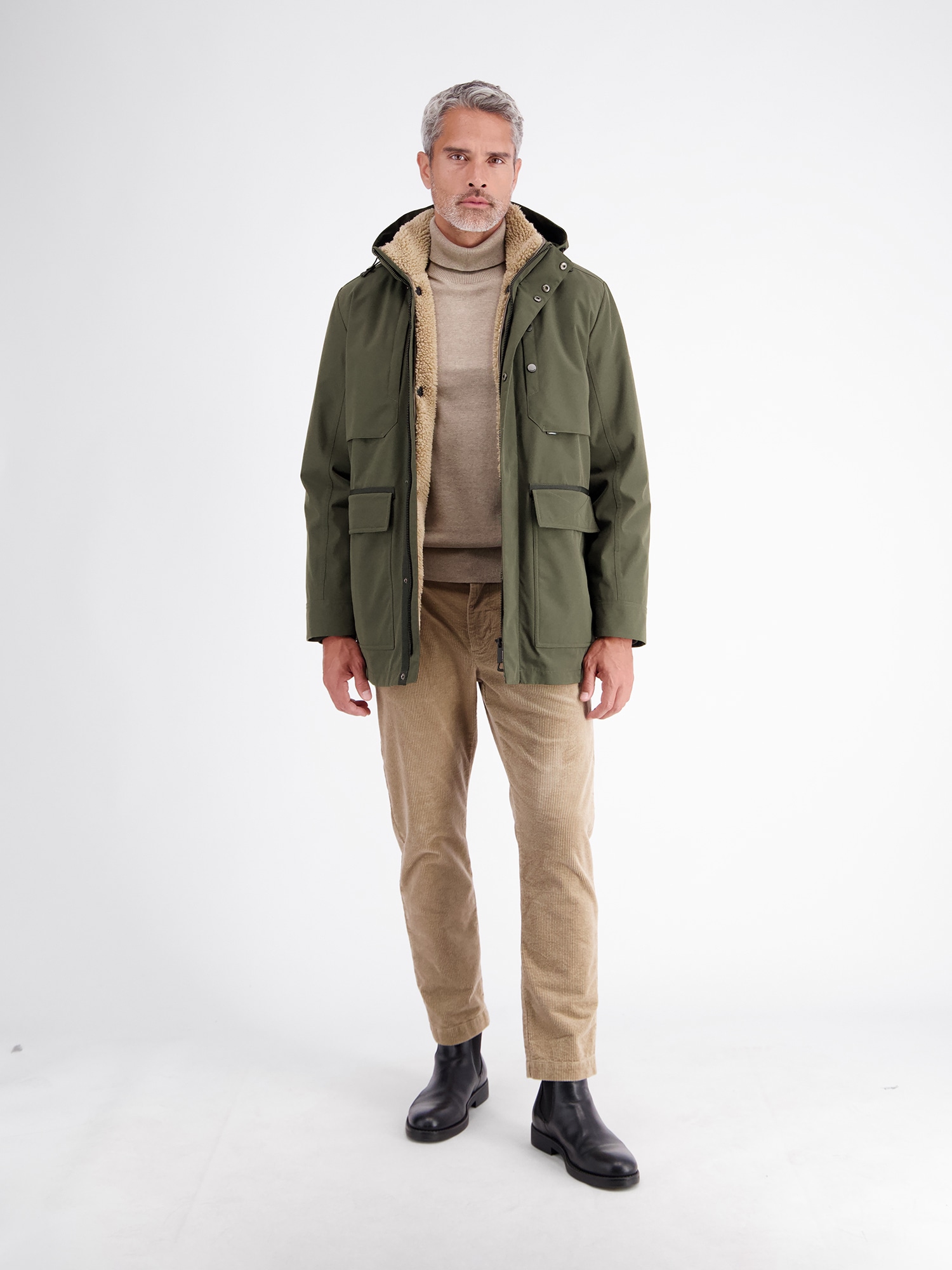 LERROS Parka »2in1 Jacke im Parka-Style, wind- und wasserabweisend« mit Kapuze
