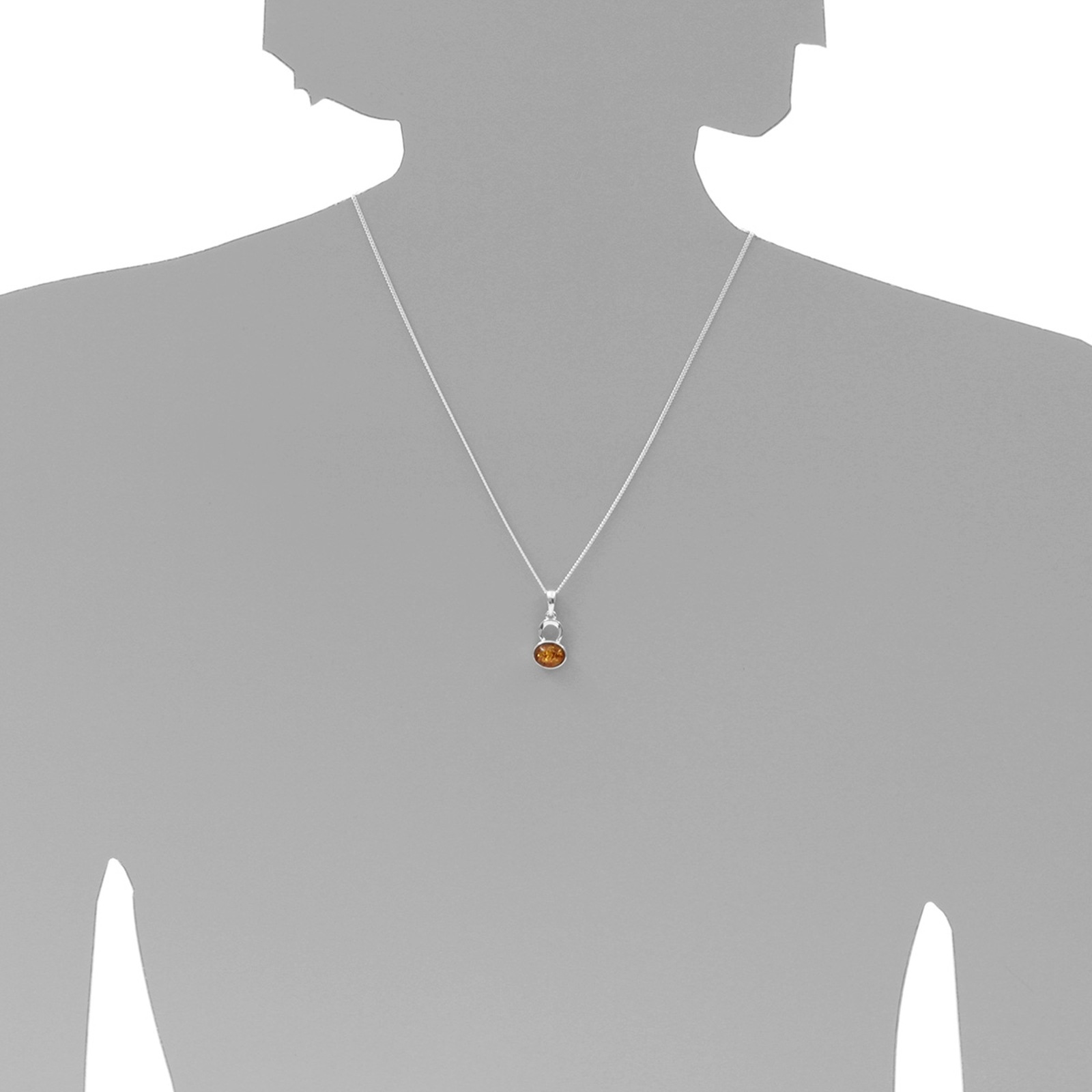 OSTSEE-SCHMUCK Kette mit Anhänger »- Hedda - Silber 925/000 - Bernstein«