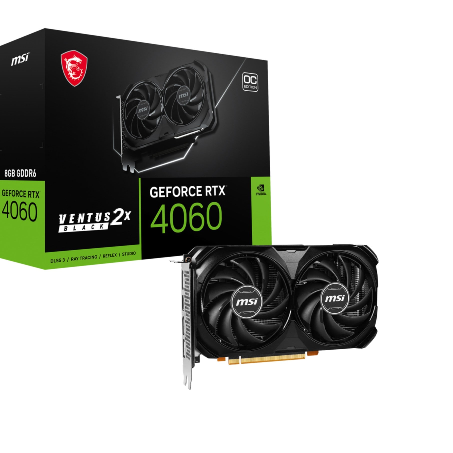 Grafikkarte »GEFORCE RTX 4060 VENTUS 2X BLACK 8G OC«