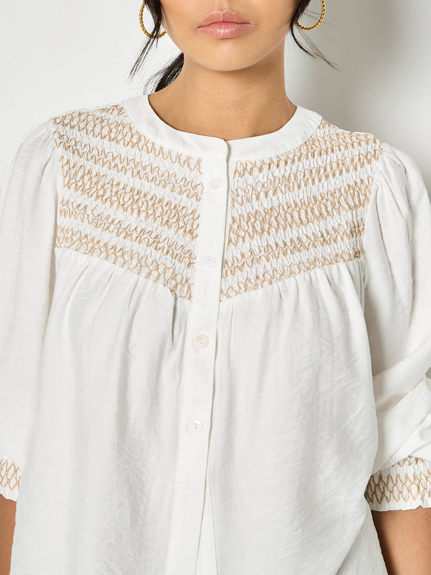 Apricot Klassische Bluse »Bluse« mit Stickerei