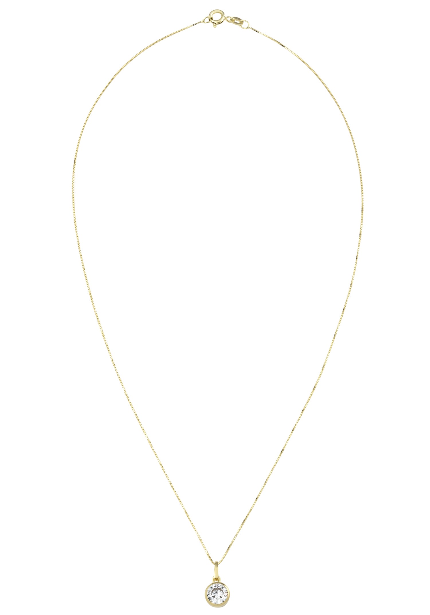Amor Kette mit Anhänger »2014374«, Made in Germany - mit Zirkonia (synth.)