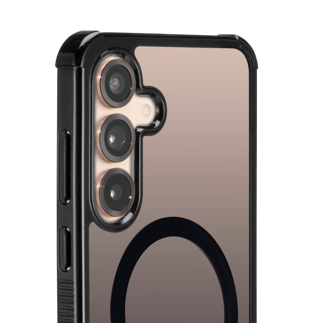 Hama Smartphone-Hülle »Handyhülle magnetisch für Galaxy S25+ (für Qi2, D3O, schwarz)« Smartphones Wireless-Charging