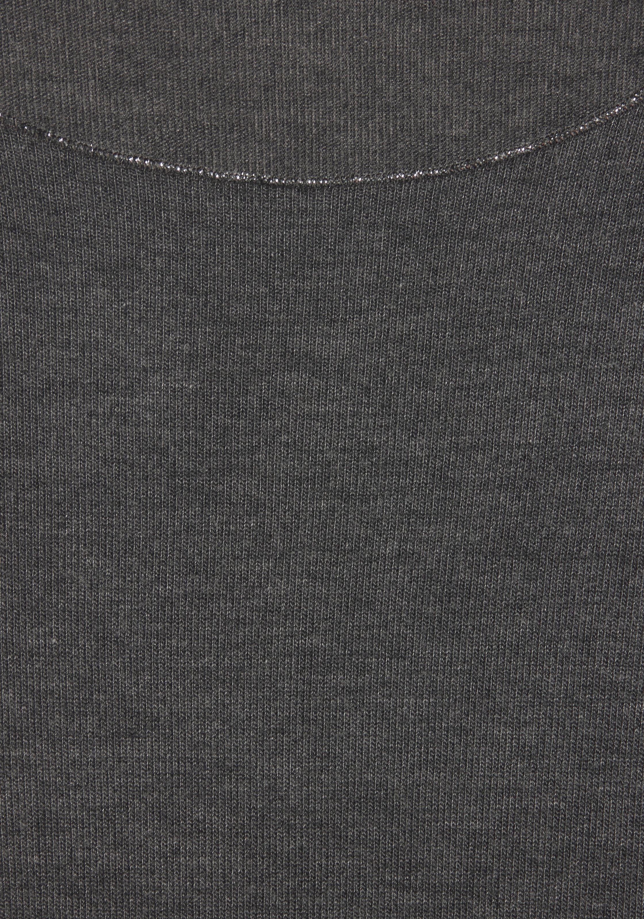 LASCANA Langarmshirt »mit feiner Glitzereinfassung«, aus weichem Viskose-Feinstrick