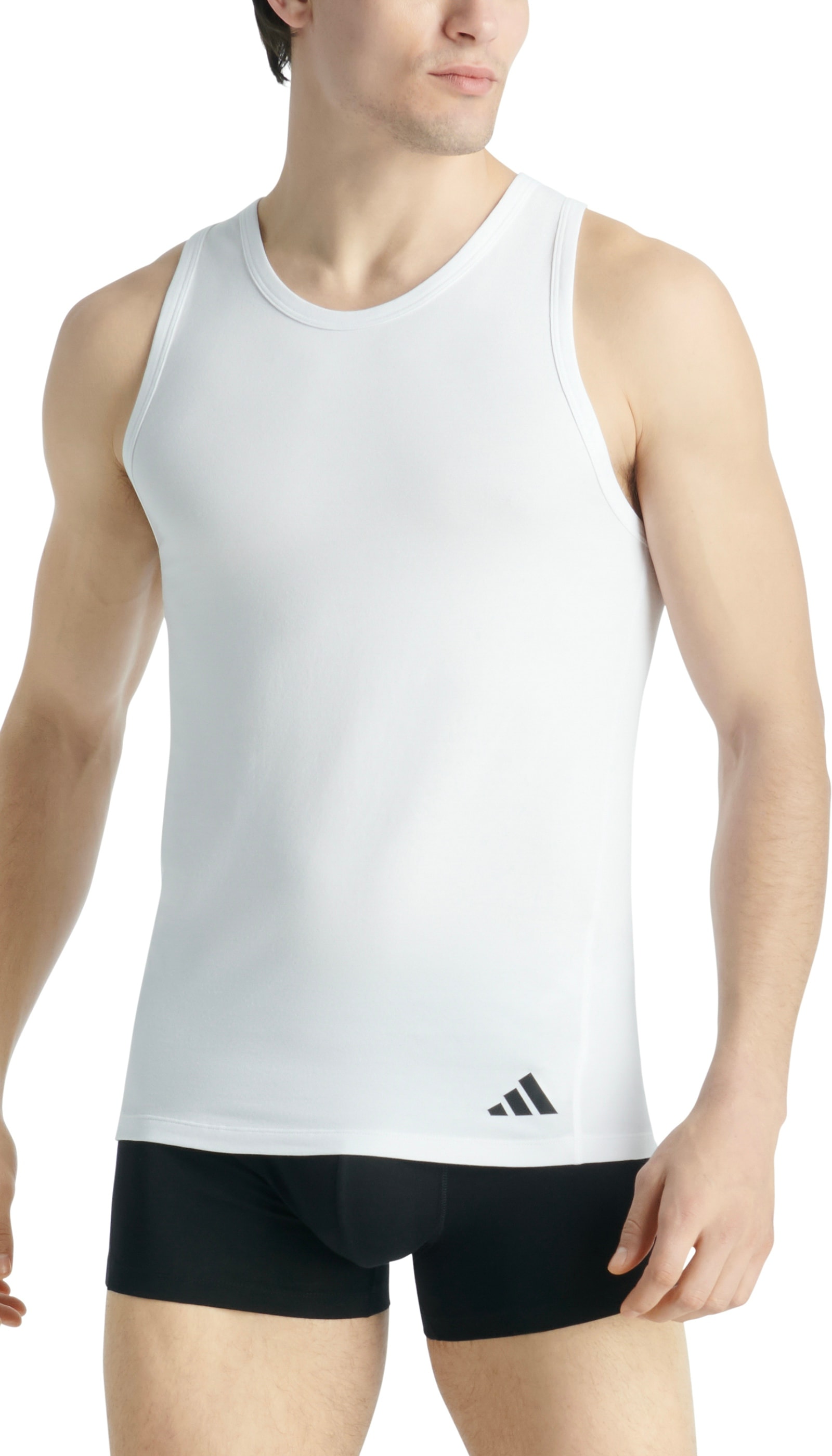 adidas Sportswear Achselhemd »"Active Flex Cotton Ergonomic"«, (2er Pack), mit belüfteter Netzpasse am Rücken