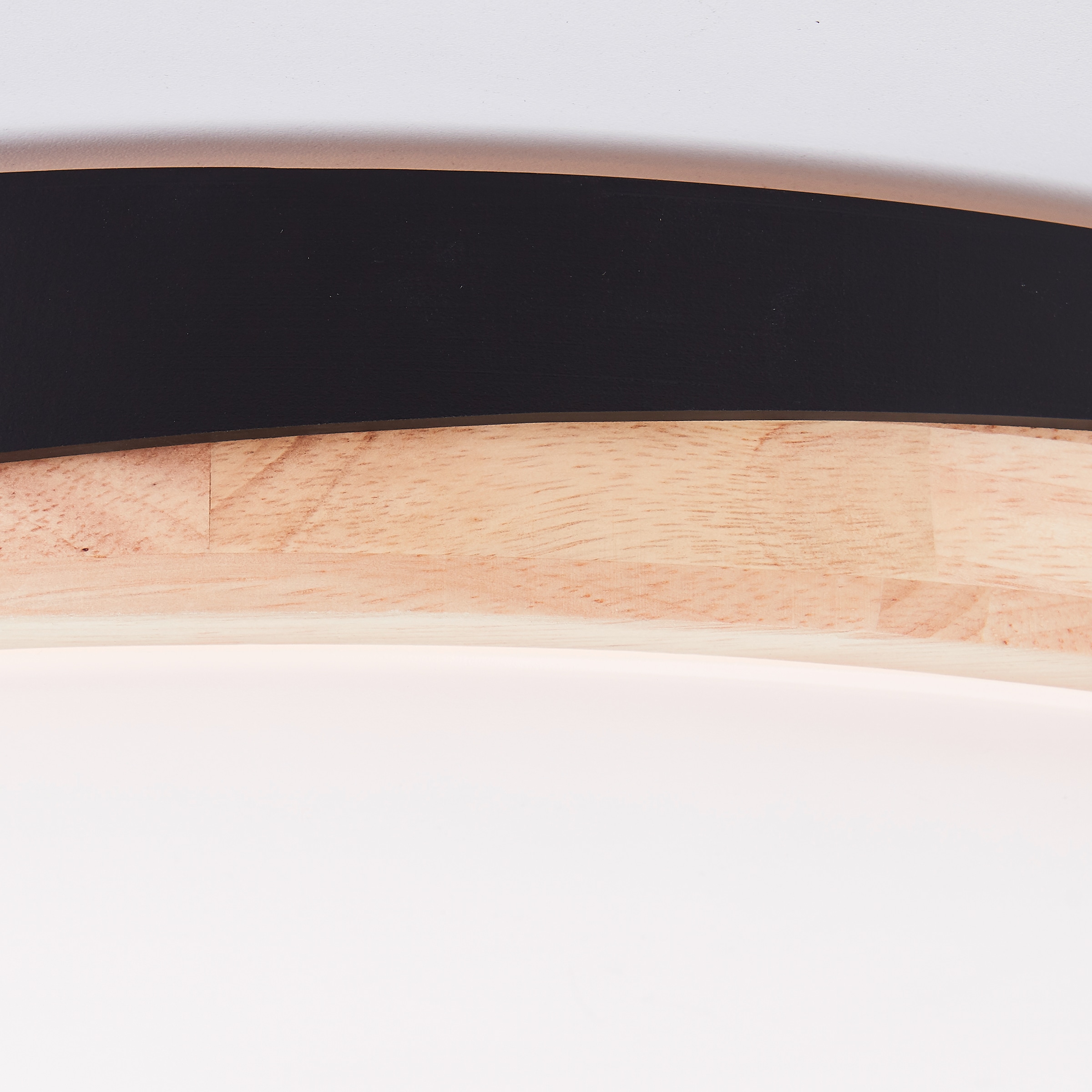 Brilliant LED Deckenleuchte »Baarlo«, Ø 50 cm, 4500 lm, 3000-6500 K, dimmbar, Fernbedienung, Holz/Metall
