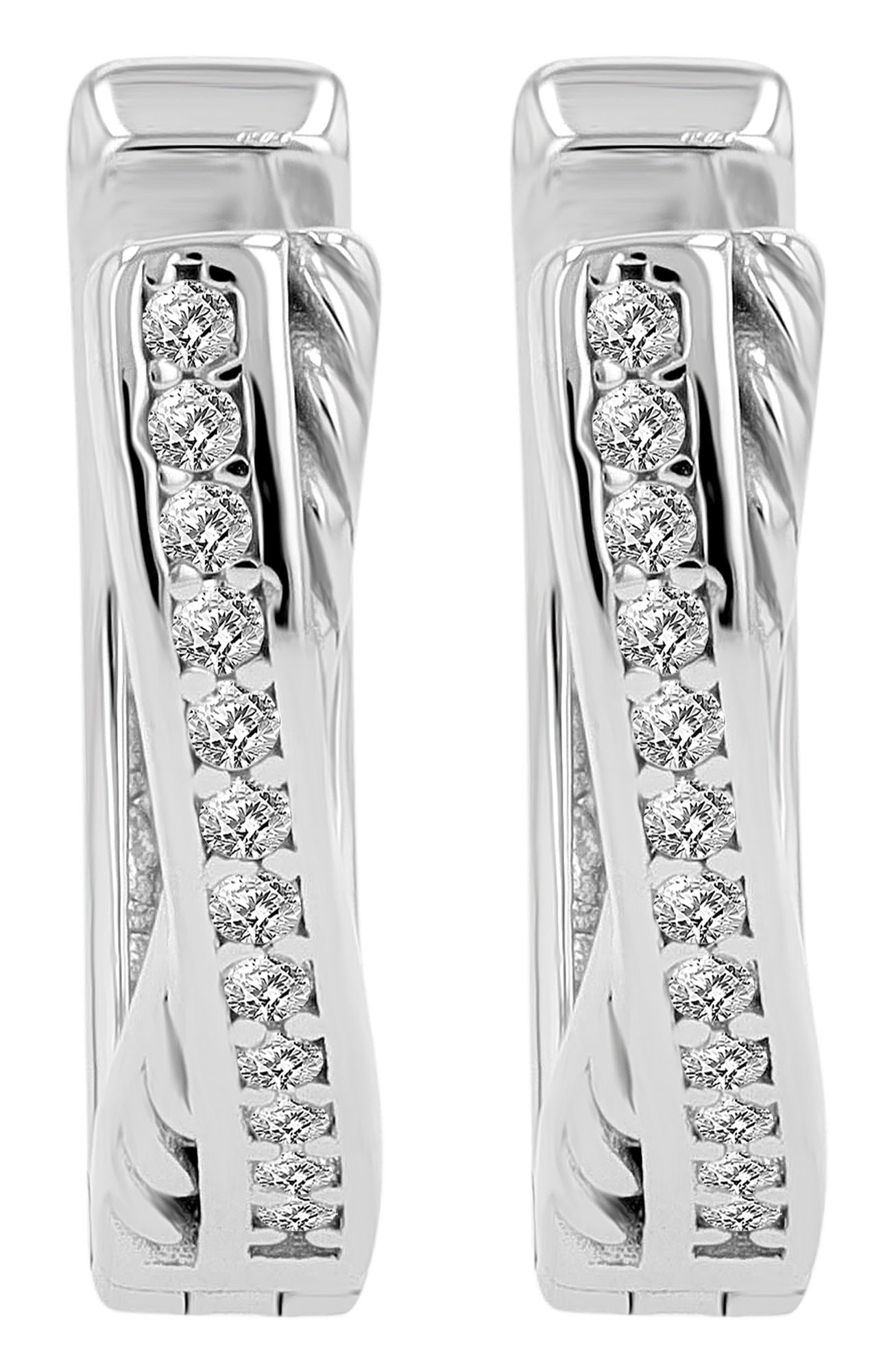 Adelia´s Paar Creolen »Damen Ohrringe ¿ Klappcreole aus 925 Silber«