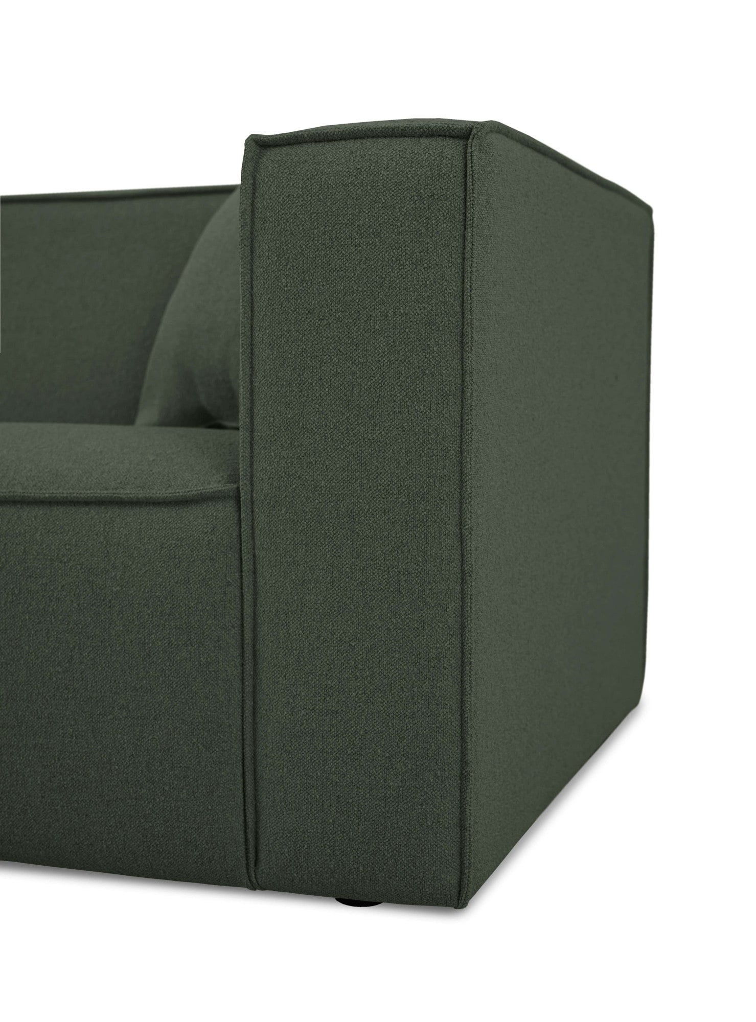 OTTO home Ecksofa »Tammie« Breite 222 cm, Webstoff fein, bodentief, mit Wellenunterfederung