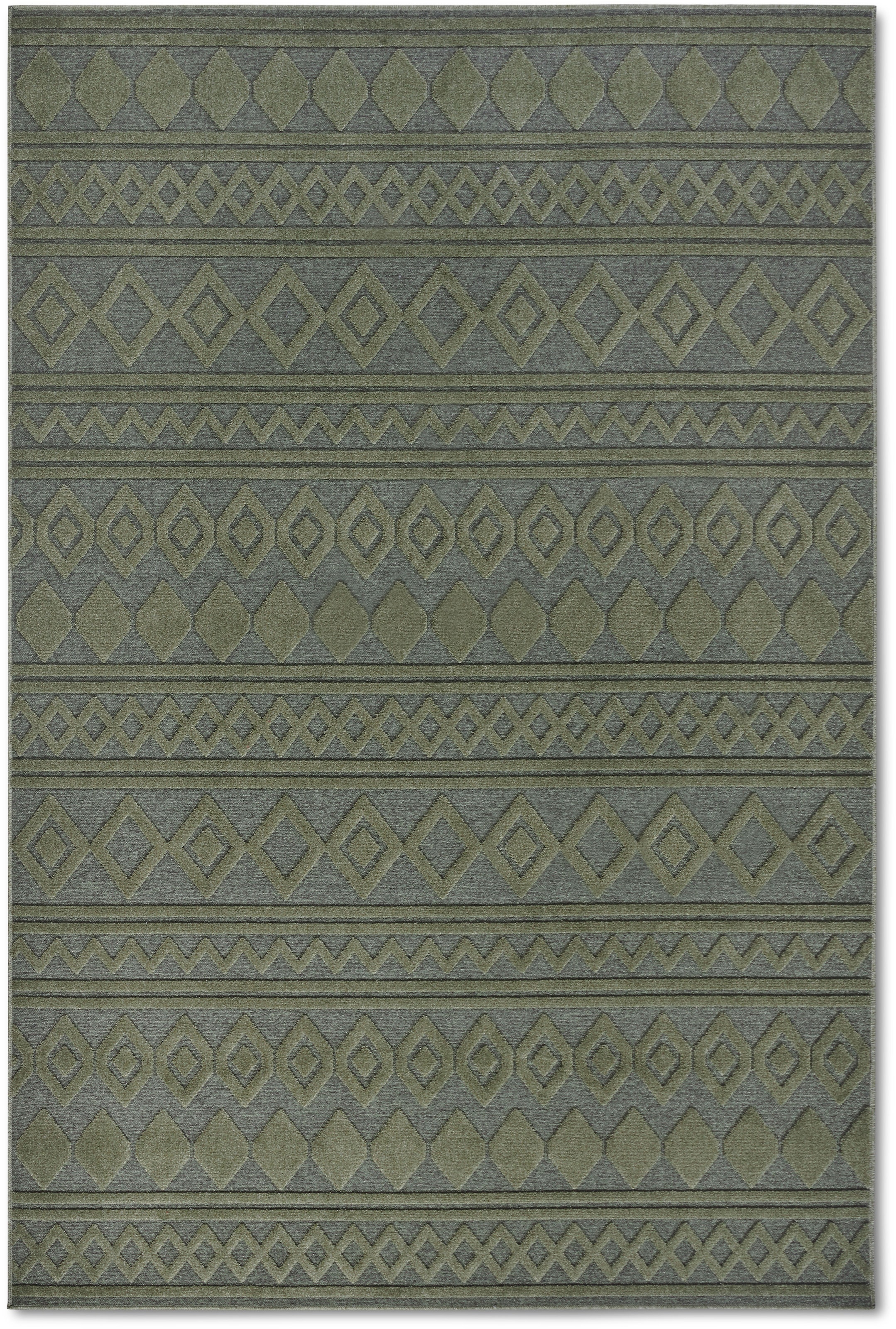 Villeroy & Boch Teppich »Catherine« rechteckig 5,5 mm Höhe Wohnzimmer, Schlafzimmer, Modern, Hoch-Tief Effekt, Flur