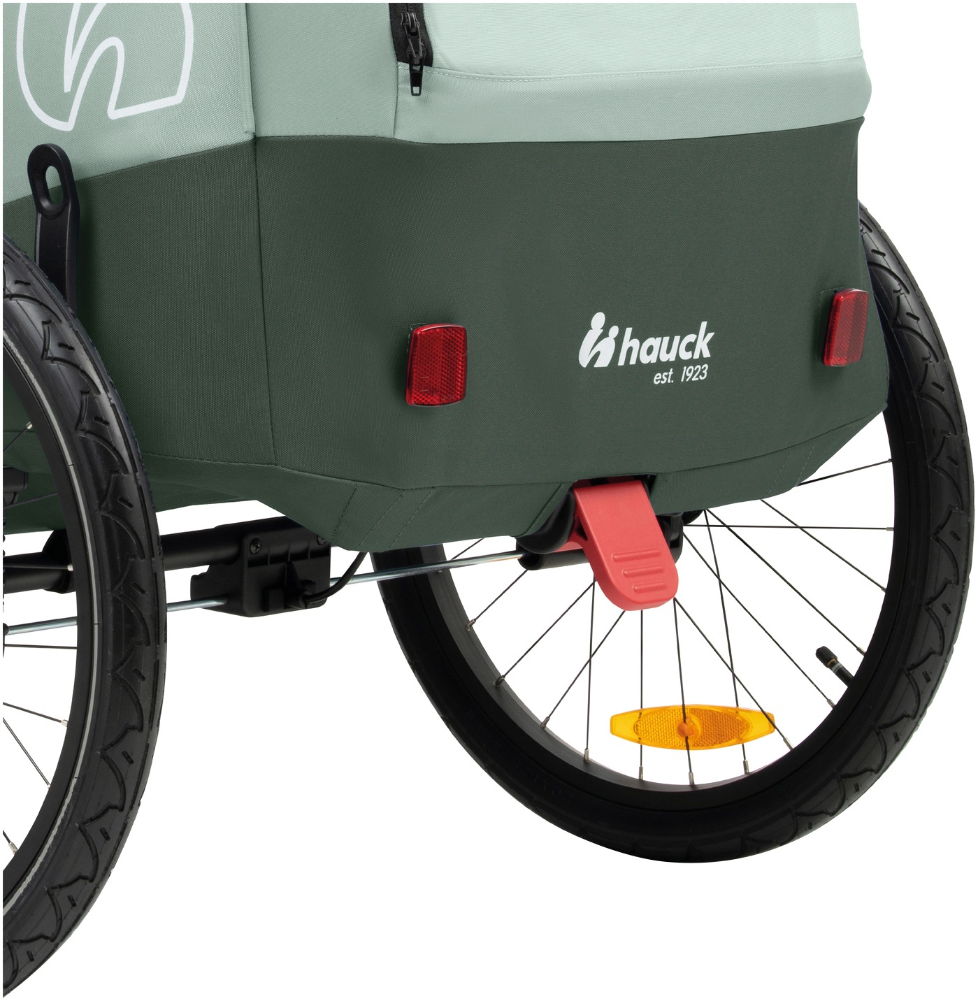 Hauck Fahrradkinderanhänger »2in1 Bike Trailer und Buggy Dryk Duo Plus, dark green«, für 2 Kinder; inklusive Deichsel