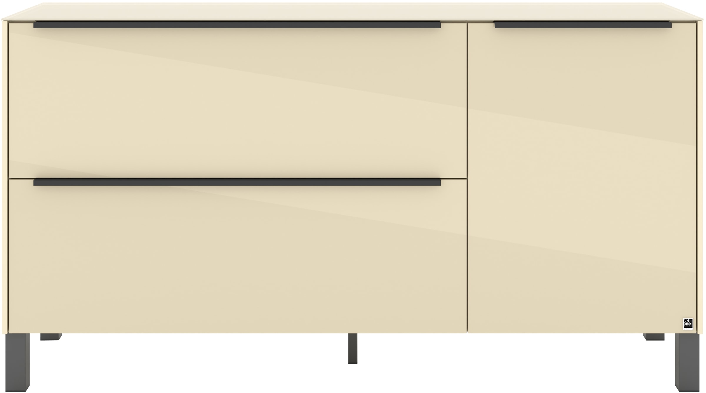 set one by Musterring Lowboard »Reno« 1 Stk. tlg. Mit Vierkantfuß in diversen Farben, 75 cm Höhe & Farbauswahl
