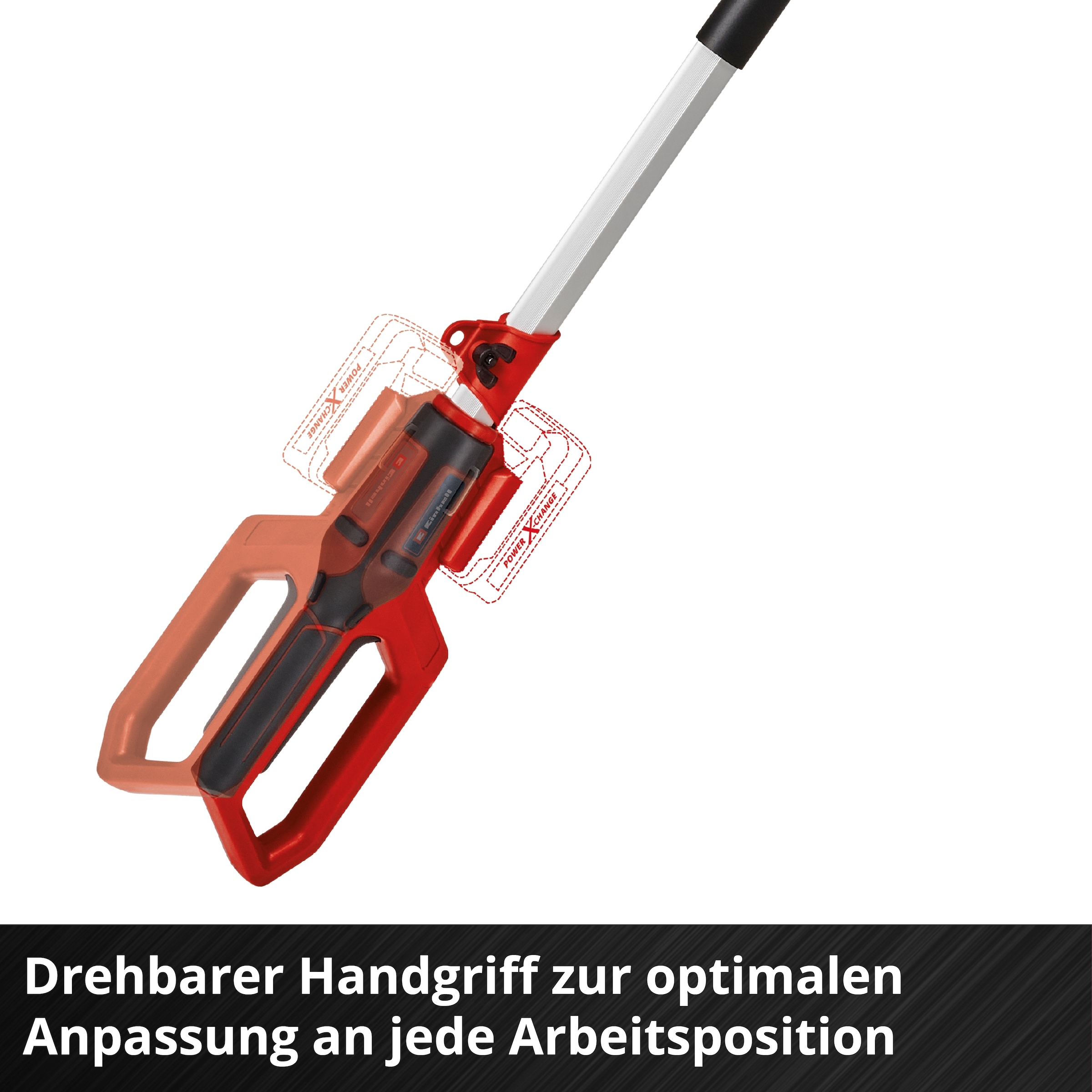 Einhell Akku-Heckenschere »mit Teleskopstab GC-HH 18/45 Li T« ()  inkl. PXC-Starter-Kit 18V 2,5Ah
