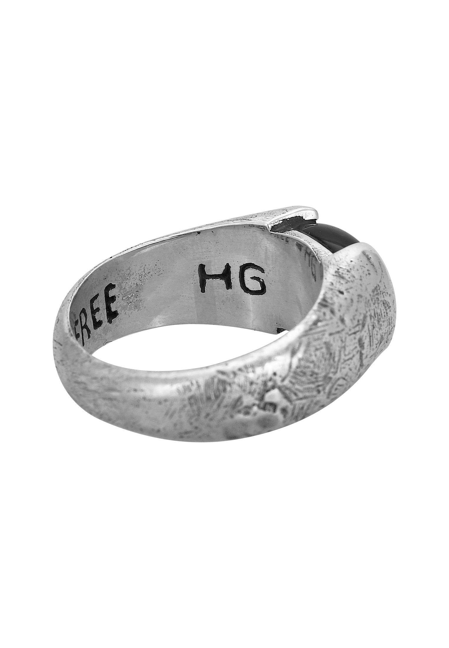 HAZE & GLORY Silberring »Ring Liberty - Schwarzer Onyx 925 Silber«