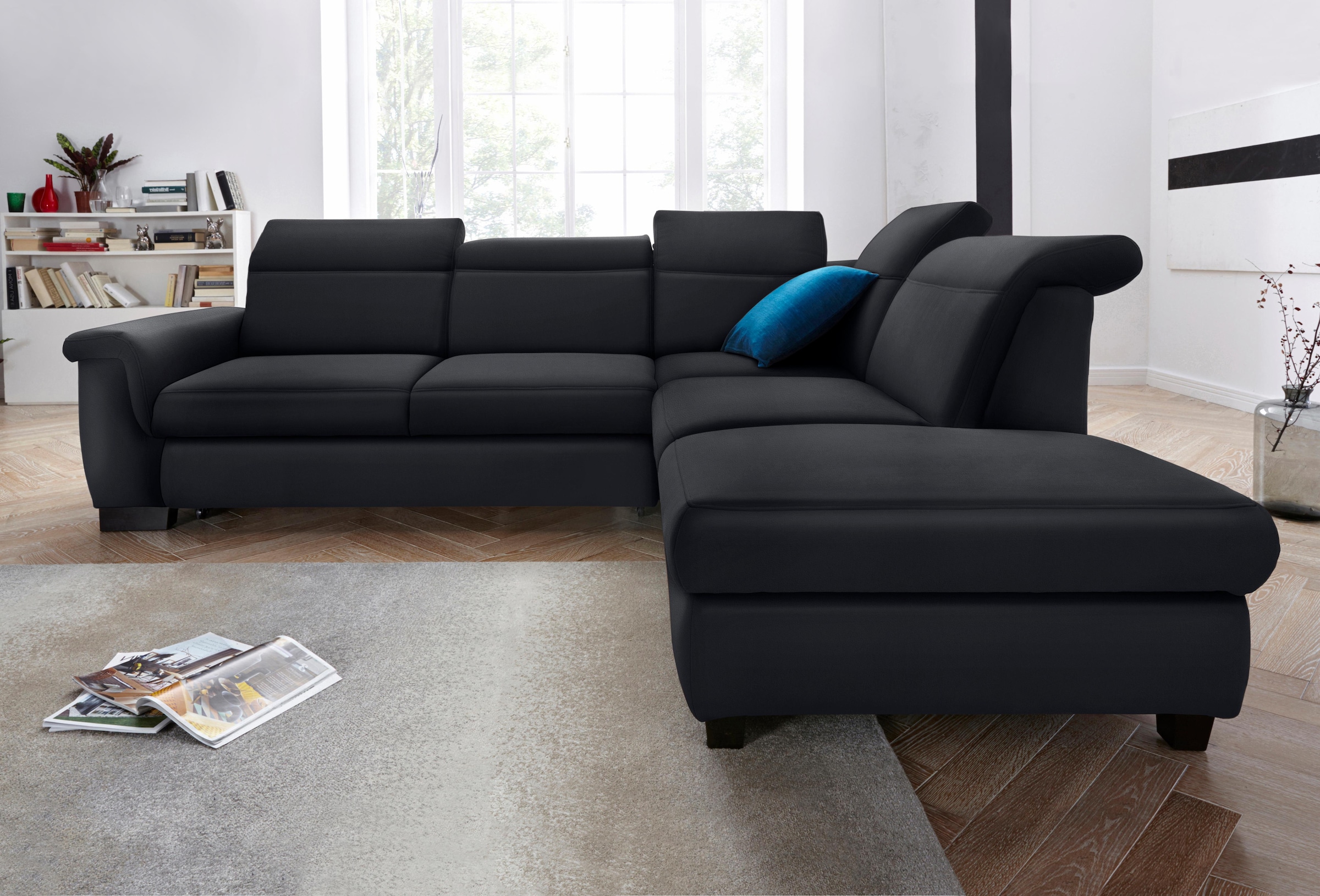 DOMO collection Ecksofa »Sully L-Form«, wahlweise mit Bettfunktion und Kopf- bzw. Rückenverstellung