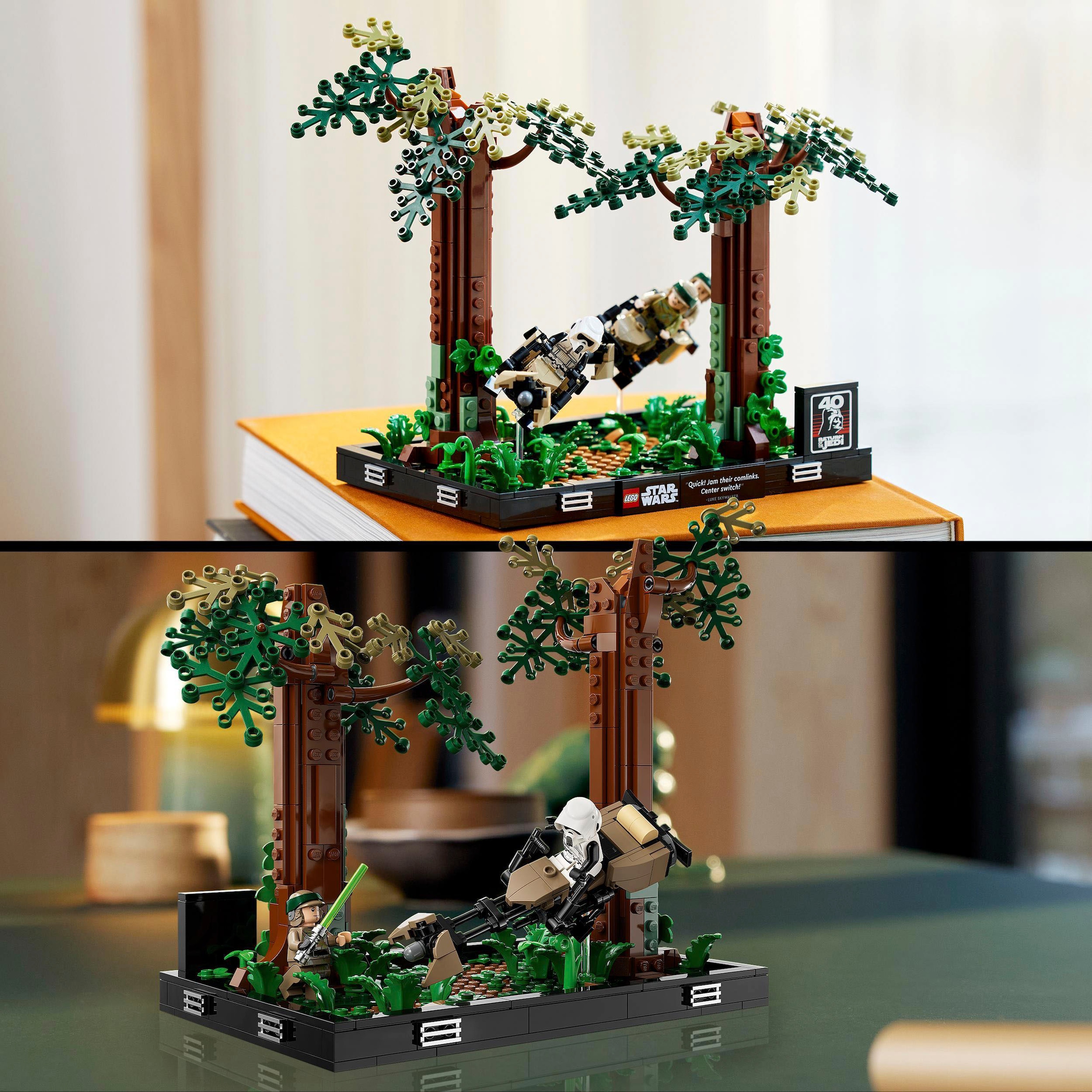 LEGO® Konstruktionsspielsteine »Verfolgungsjagd auf Endor – Diorama (75353), LEGO® Star Wars™«, (608 St.)