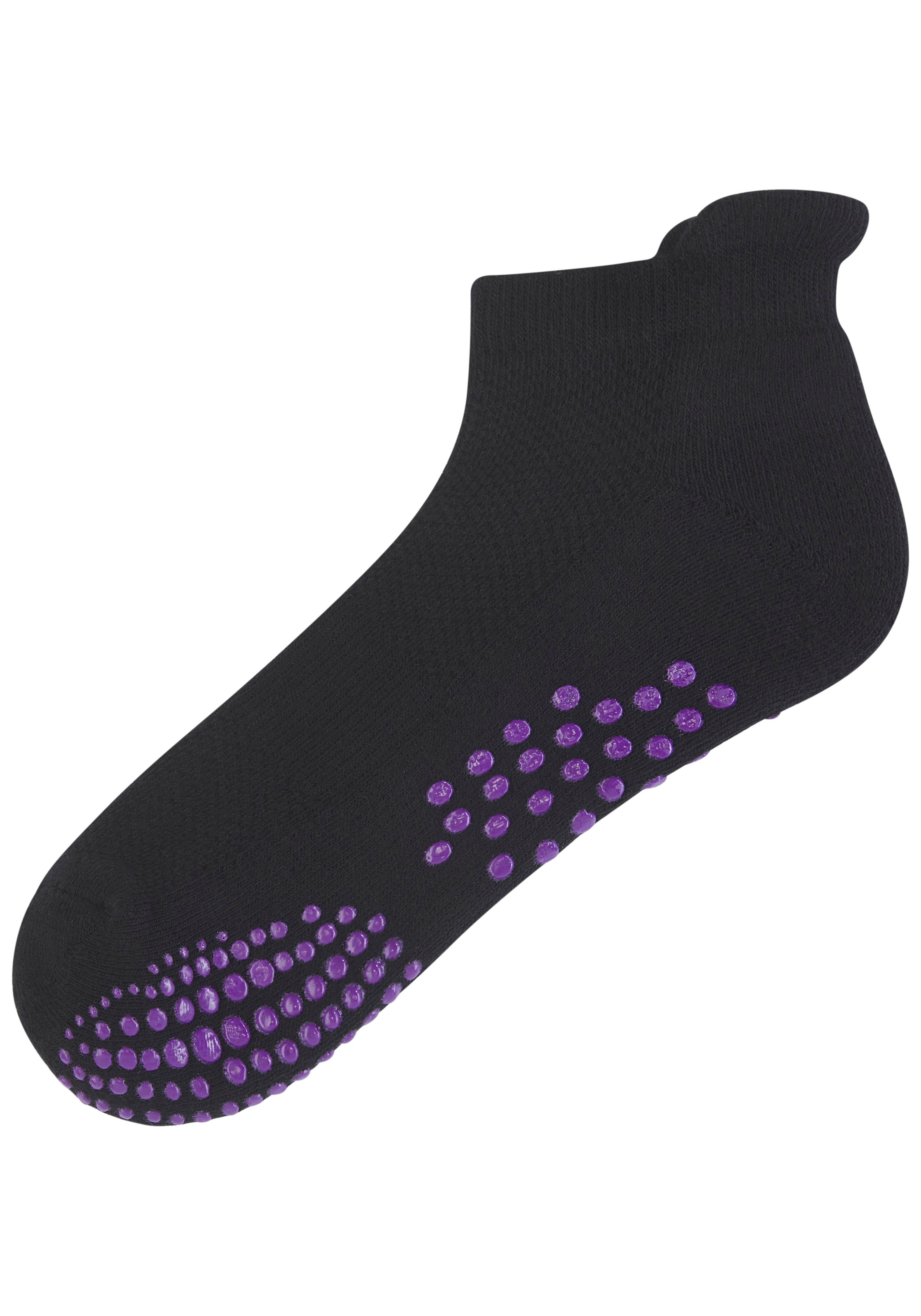 Lavana ABS-Socken, (Packung, 3 Paar), mit farbigen Noppen