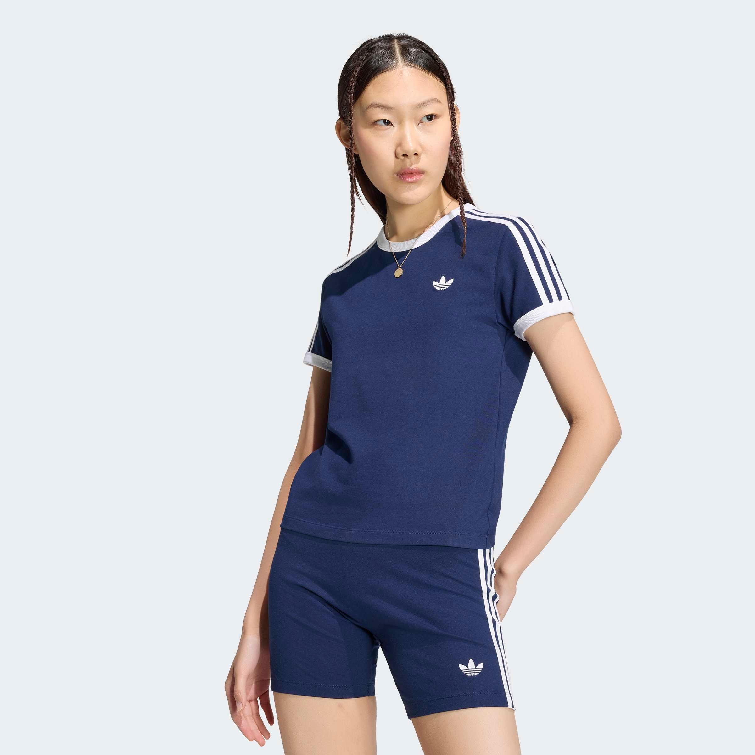 adidas Originals T-Shirt »3S TEE SLIM« sanft anliegende Passform, ohne Verschluss, für sportlichen Look