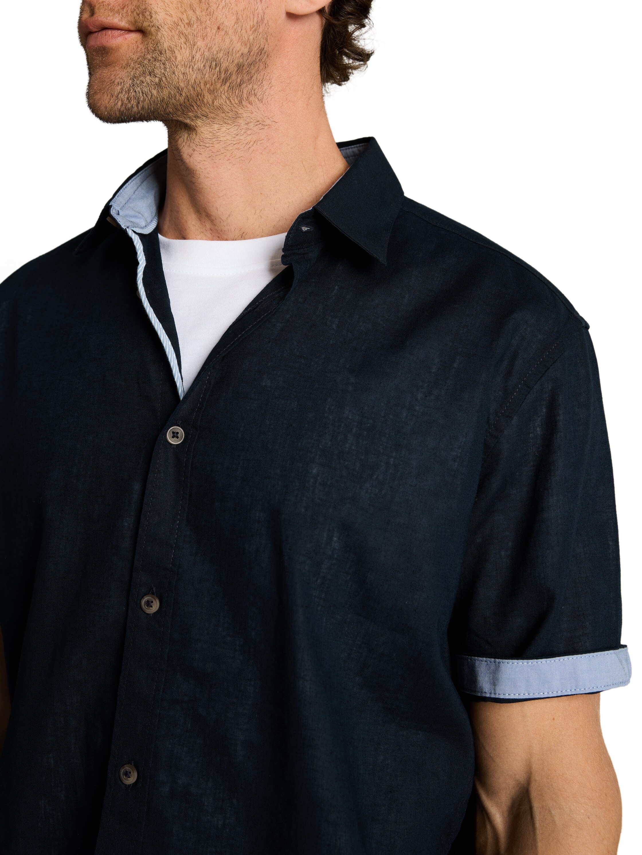 TOM TAILOR Kurzarmhemd mit Kent Kragen