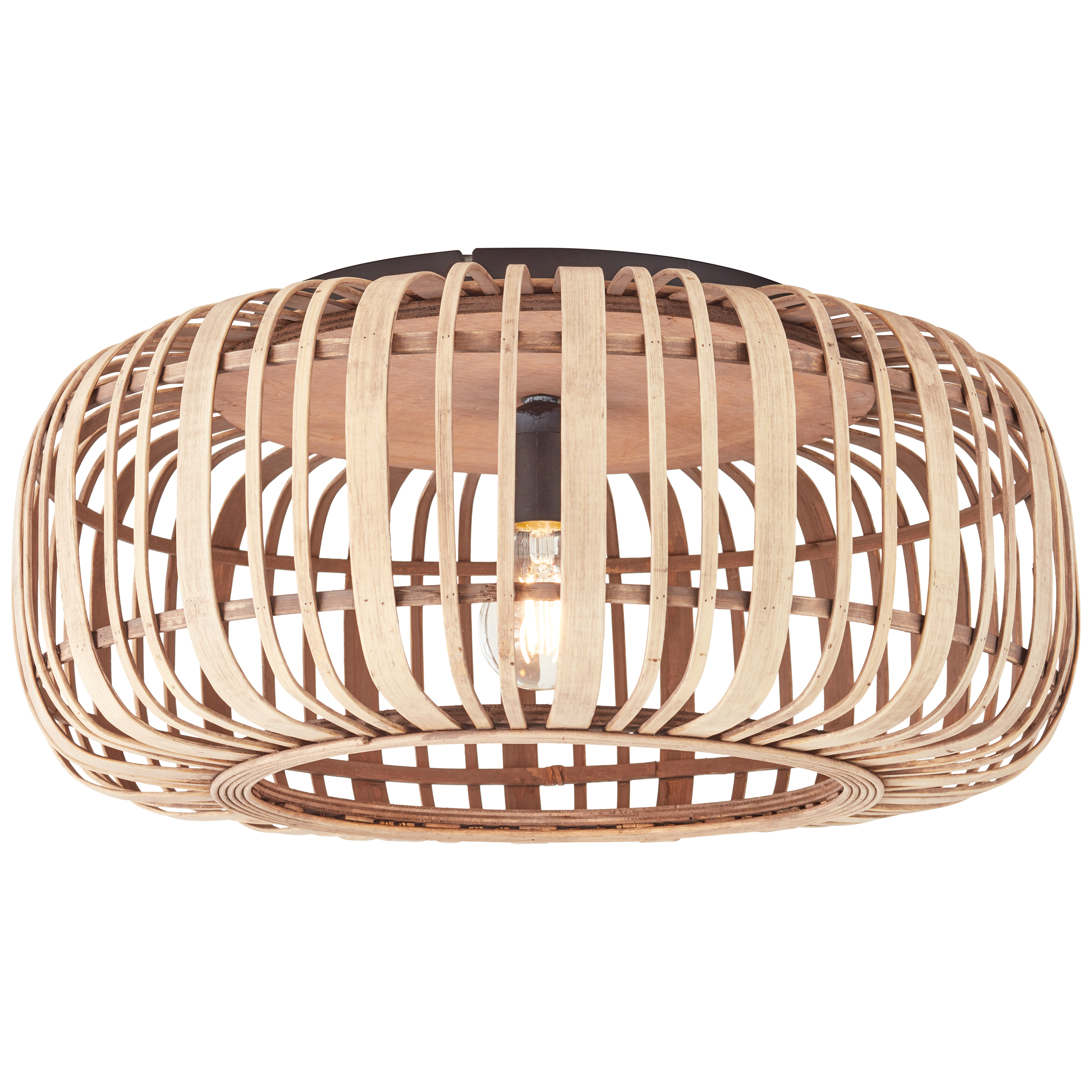 Deckenleuchte »Woodrow«, 1 flammig-flammig, Bambus - Nature Style - dimmbar - Ø 50cm -...