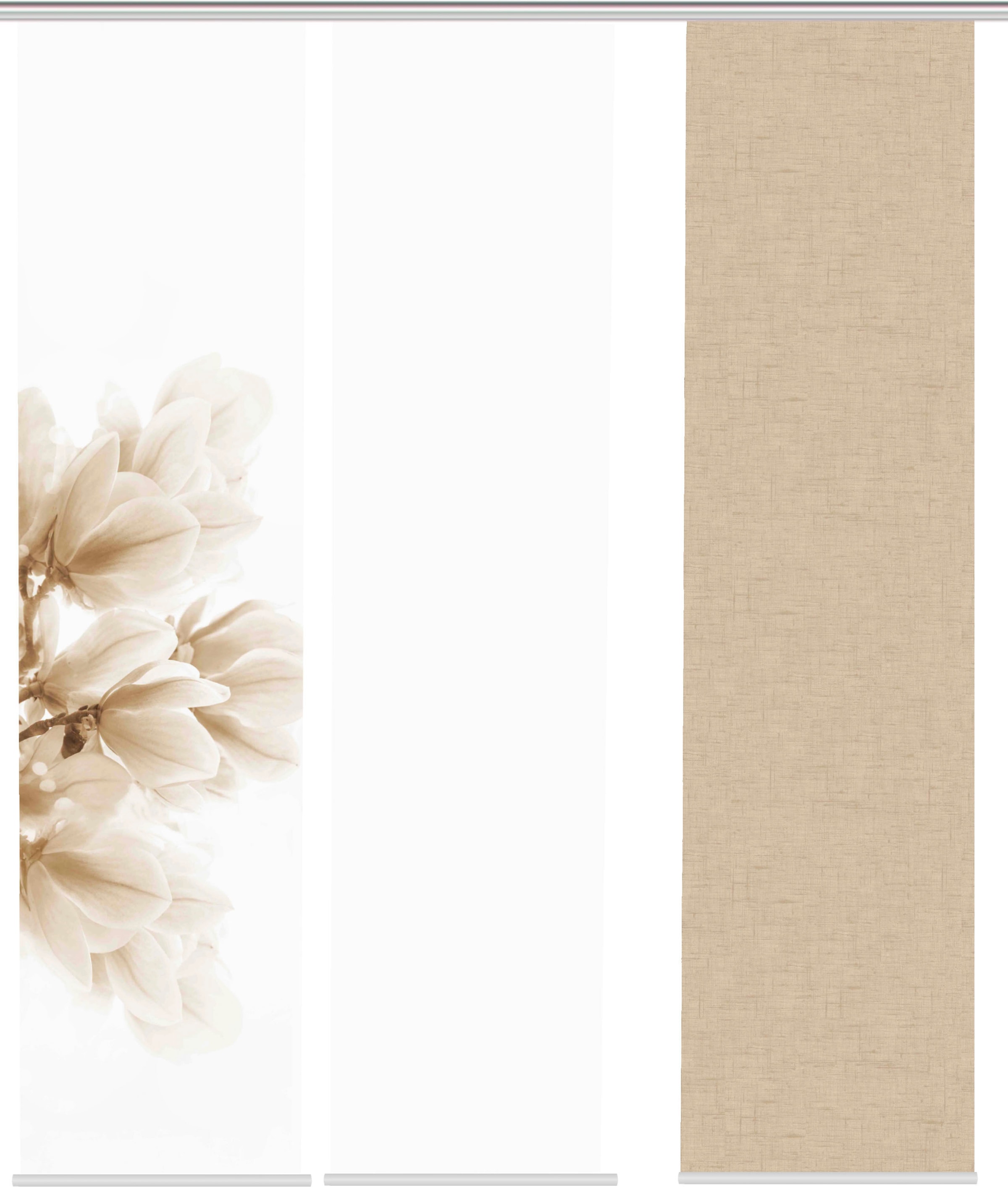 HOME WOHNIDEEN Schiebegardine »KESSI 3er SET« Paneelwagen 3 Stk. tlg. Schiebevorhang Digidruck 3er Set KESSI