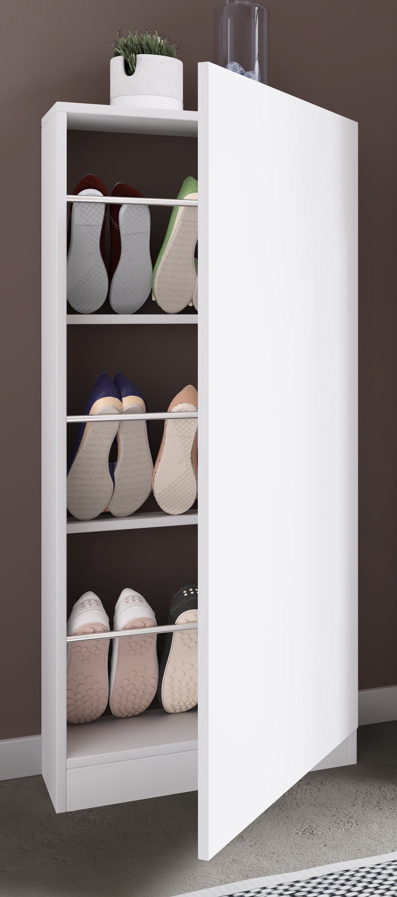 VCM Schuhschrank »Holz Schuhschrank Schuhkommode Fulisa L«